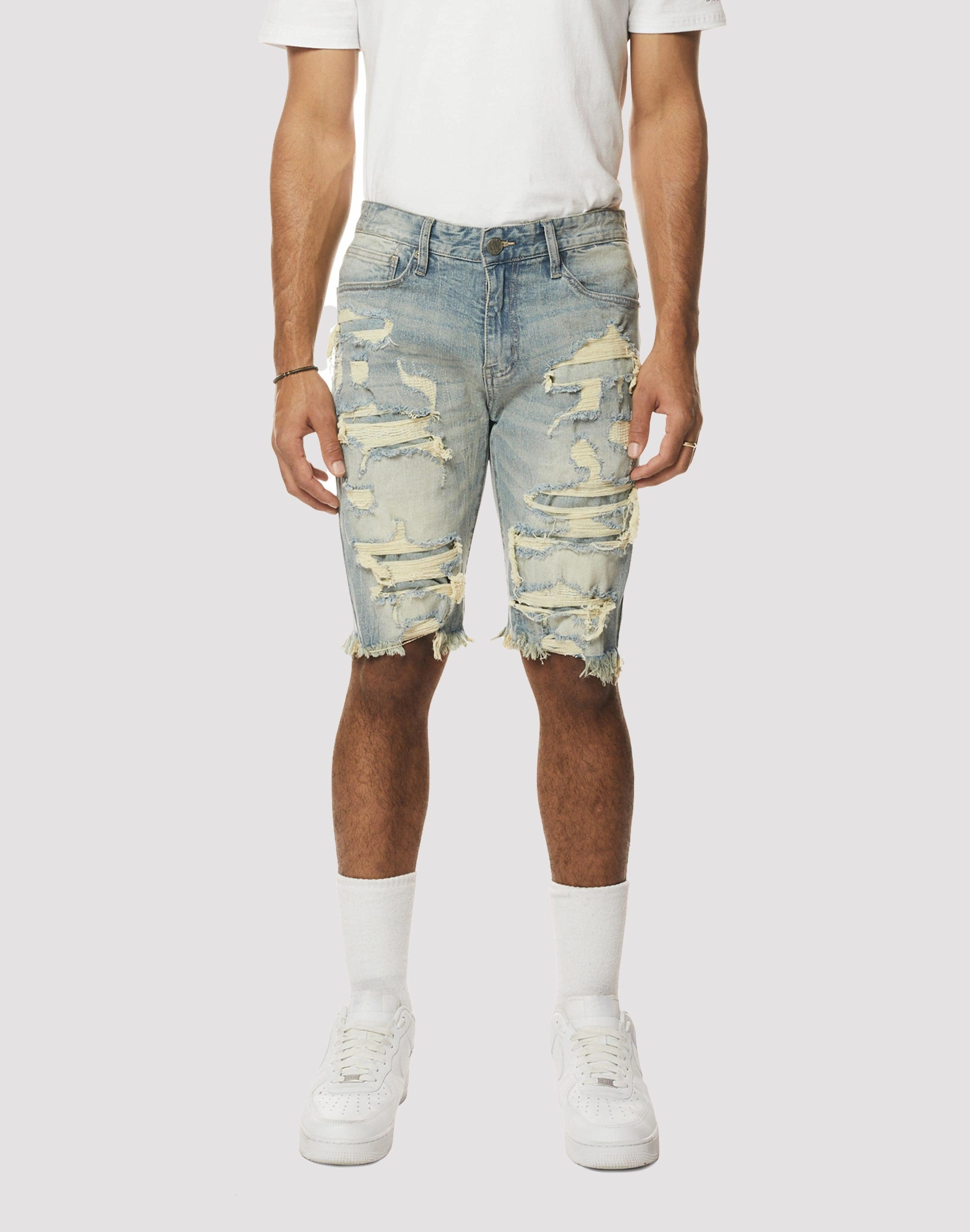 Grindhouse Rip N Repair Seville Denim Blue Shorts Nautical - themed fashion Fashion collections