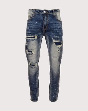 Grindhouse Rips With Backing Slim Fit Jeans Organic fashion products Workwear options