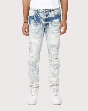 Grindhouse Slim Fit Rip N Repair Denim Jeans Polyester - used fashion Sustainable fashion practices