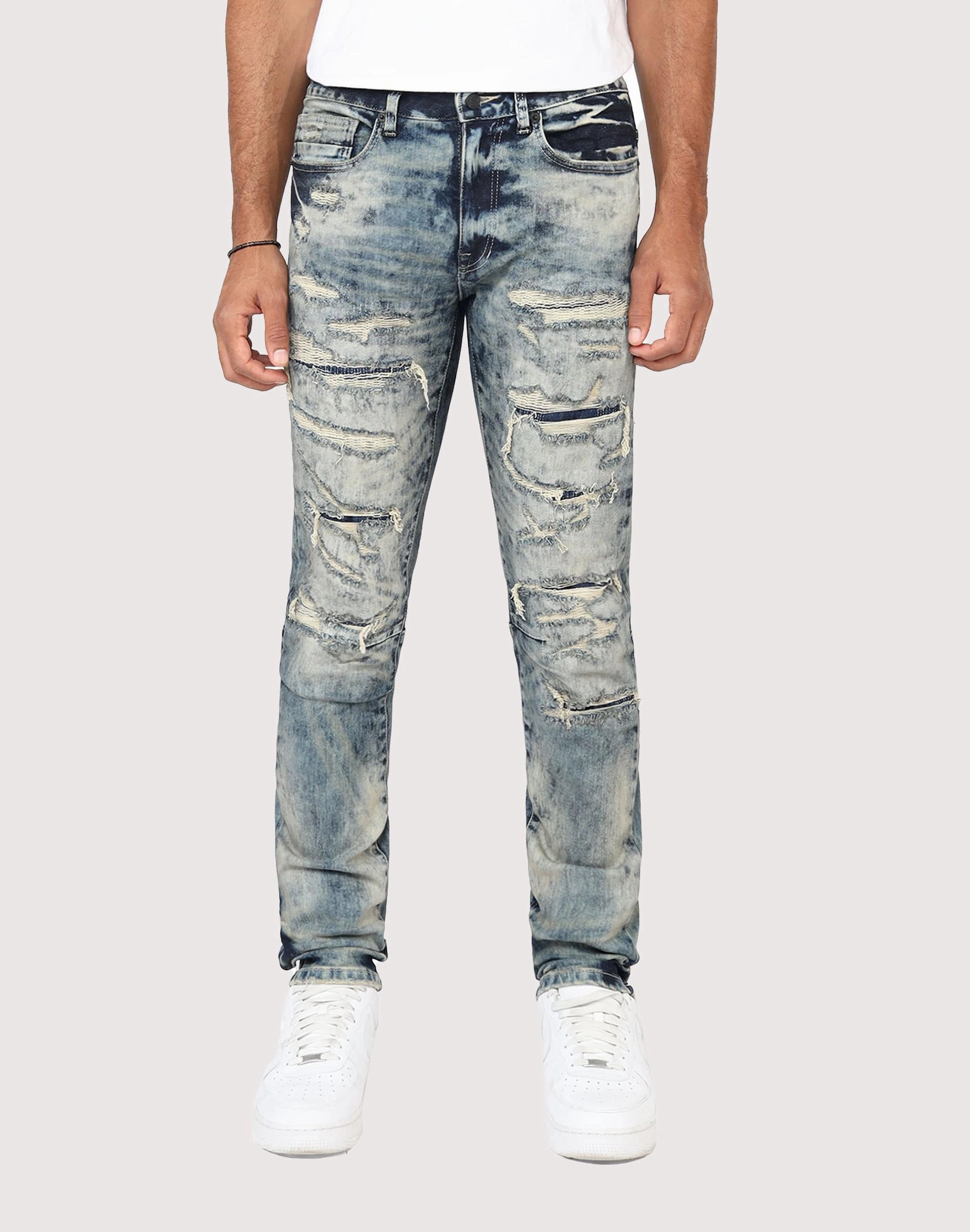 Grindhouse Slim Fit Taper Vintage Baking Effect Denim Jeans Fashion advice Swimwear selections