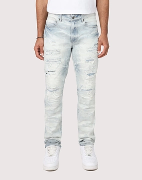 Grindhouse Slim Fit Vintage Wash Jeans Spandex - incorporated fashion Online fashion shopping
