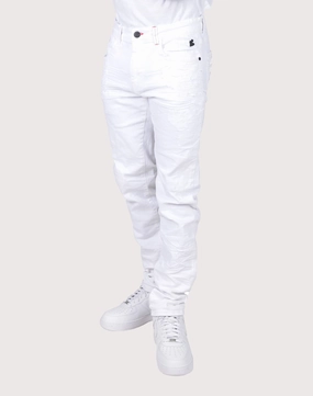 Grindhouse Textured Applique Jeans Linen - crafted fashion Clothing types