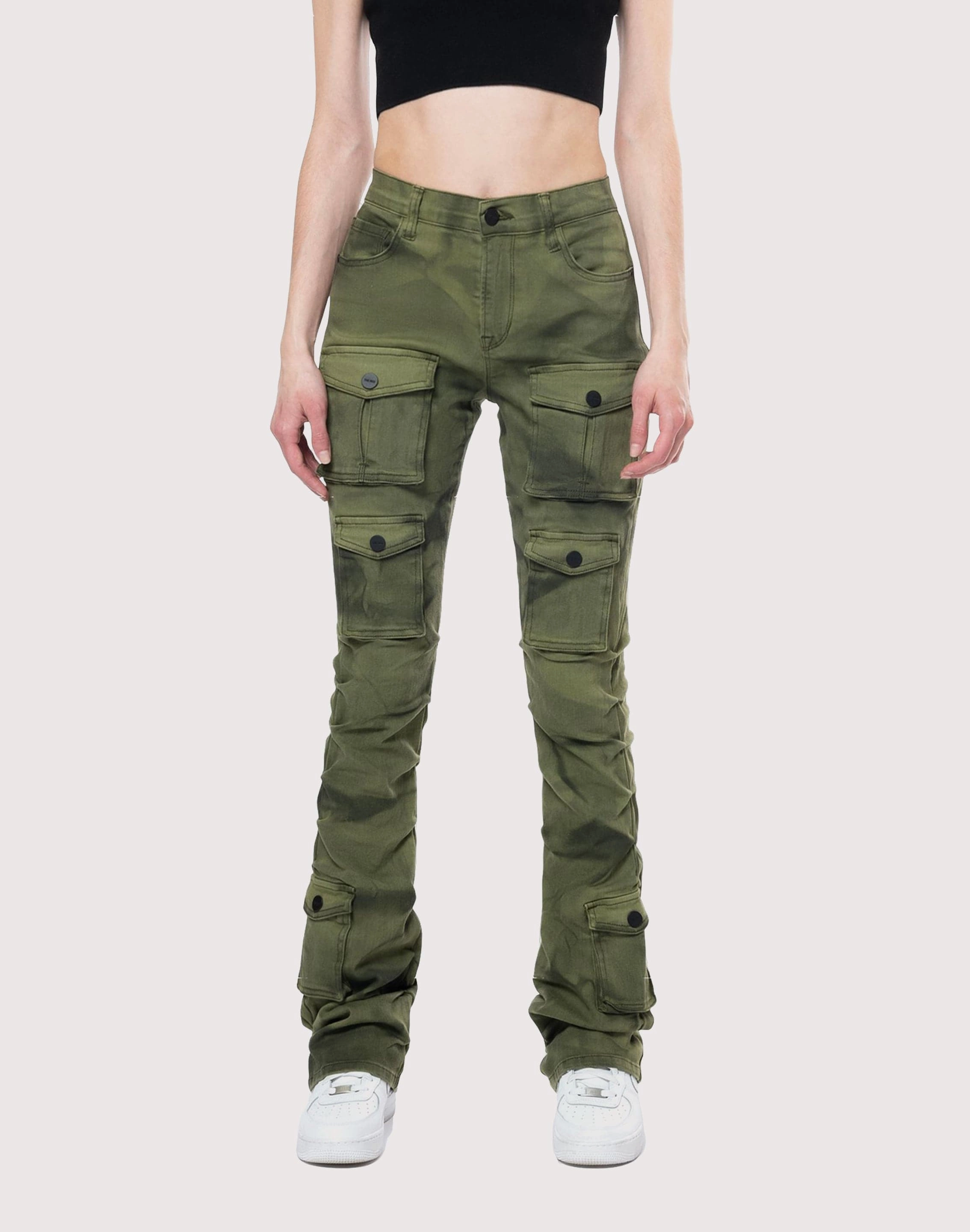 Fashion culture Grindhouse Twill Stacked Dye Pants Leather - material fashion
