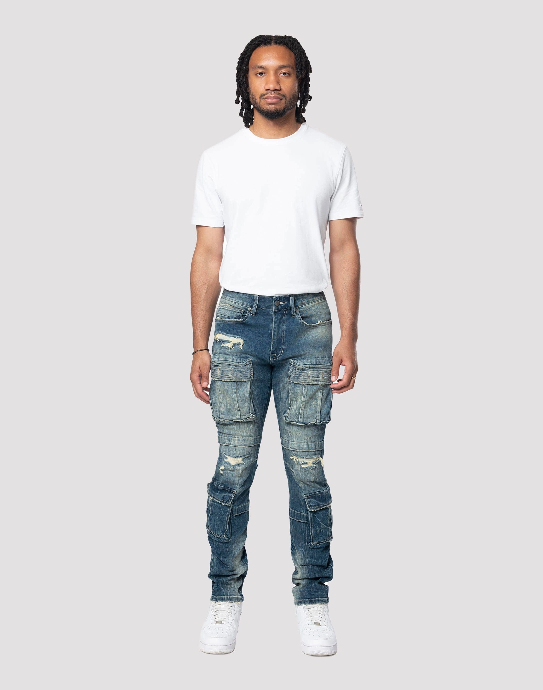Grindhouse Utility Slim Fit Denim Jean Budget - friendly fashion Clothing and accessories