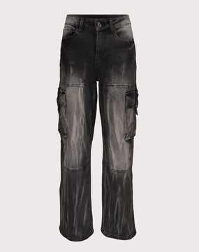 Grindhouse Wide Leg Cargo Denim Black Jeans Fashion exhibitions Fashion events
