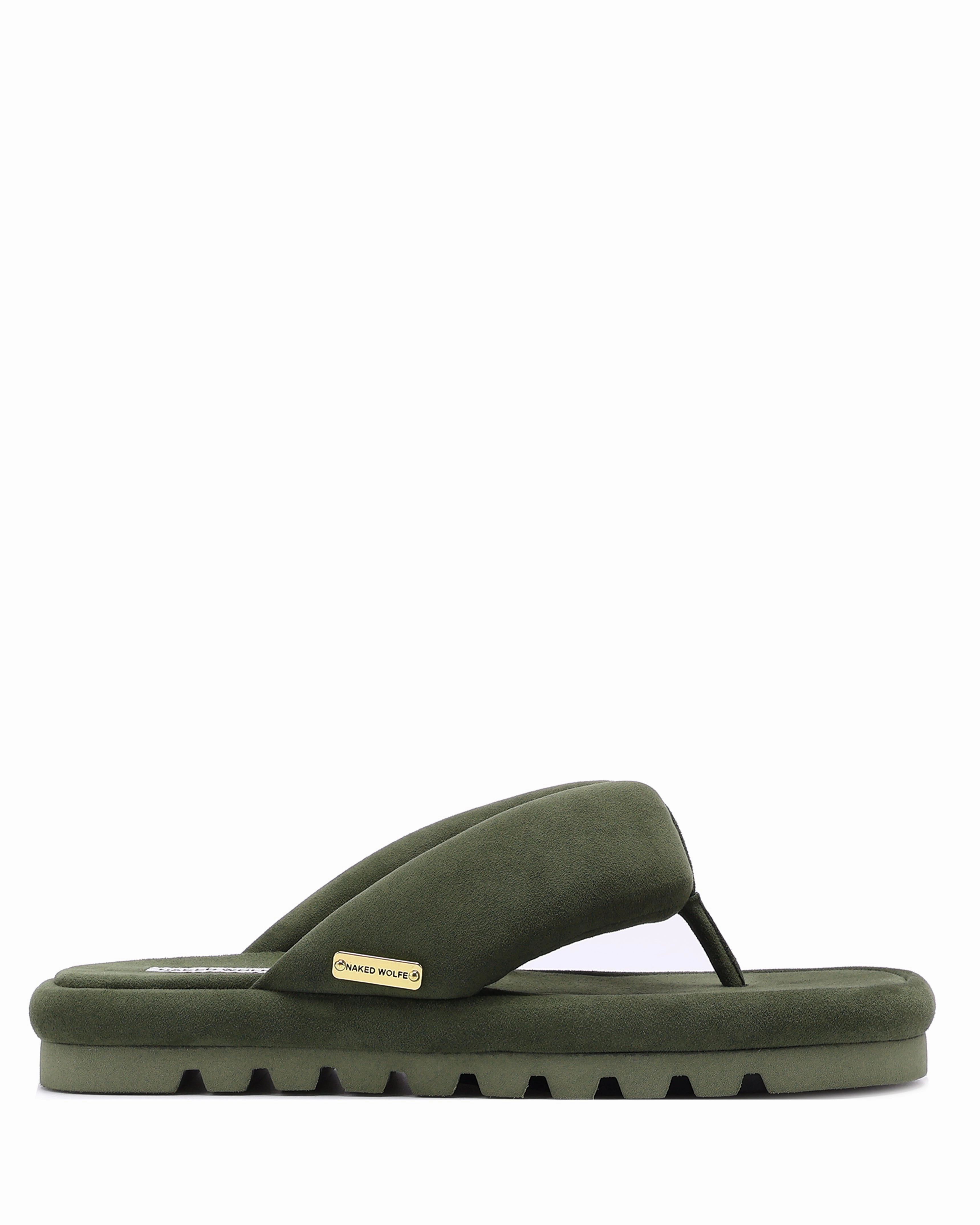 Hilary Olive Suede