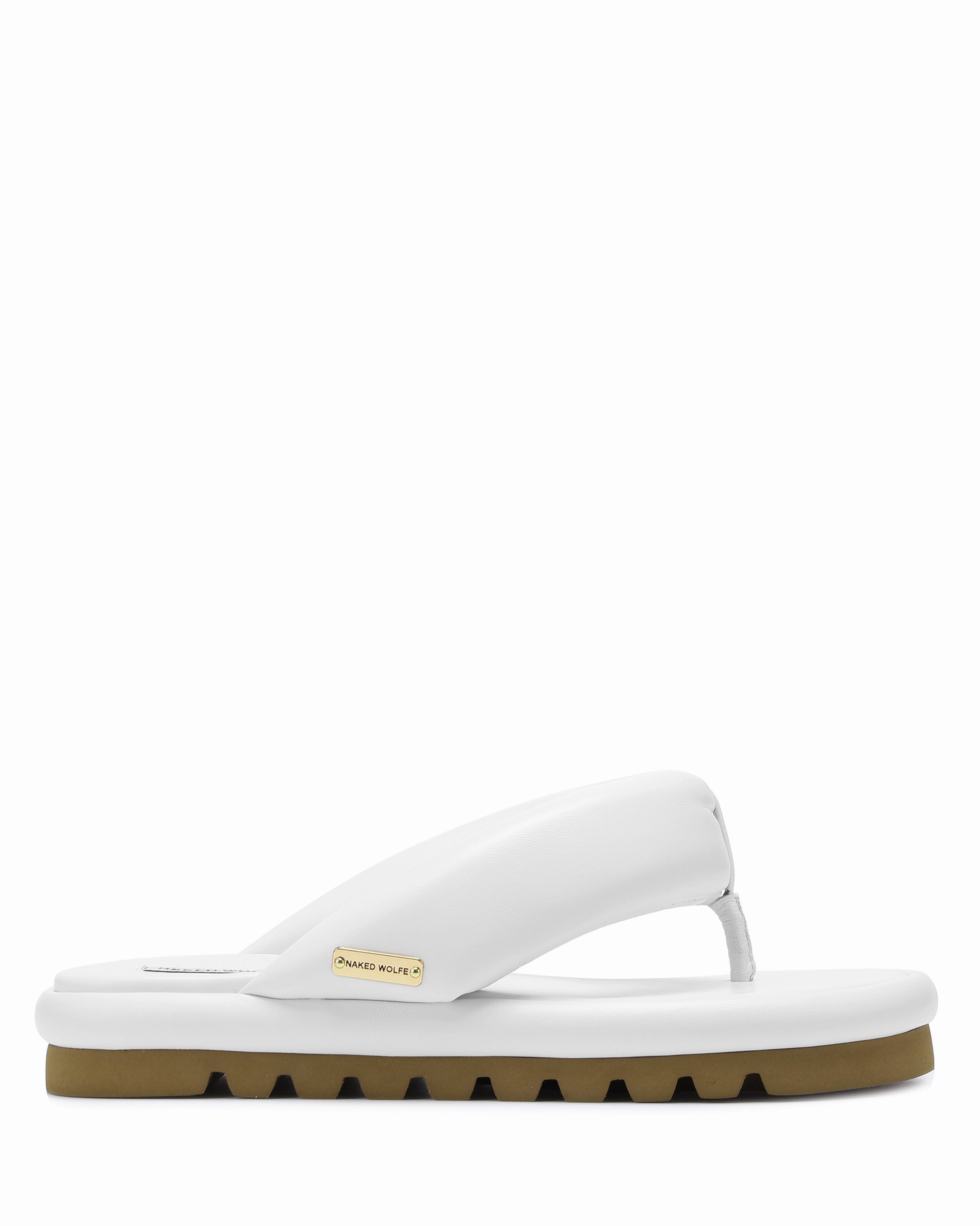 Hilary White Leather