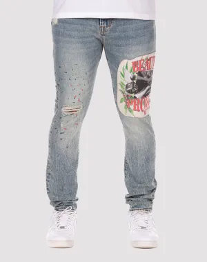 Hip - hop fashion Akoo Lenox Slim Fit Denim Jeans Fashion history