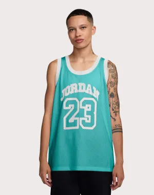Jordan 40th Anniversary Jersey Teal Tank Sustainable fashion practices Fashion exhibitions