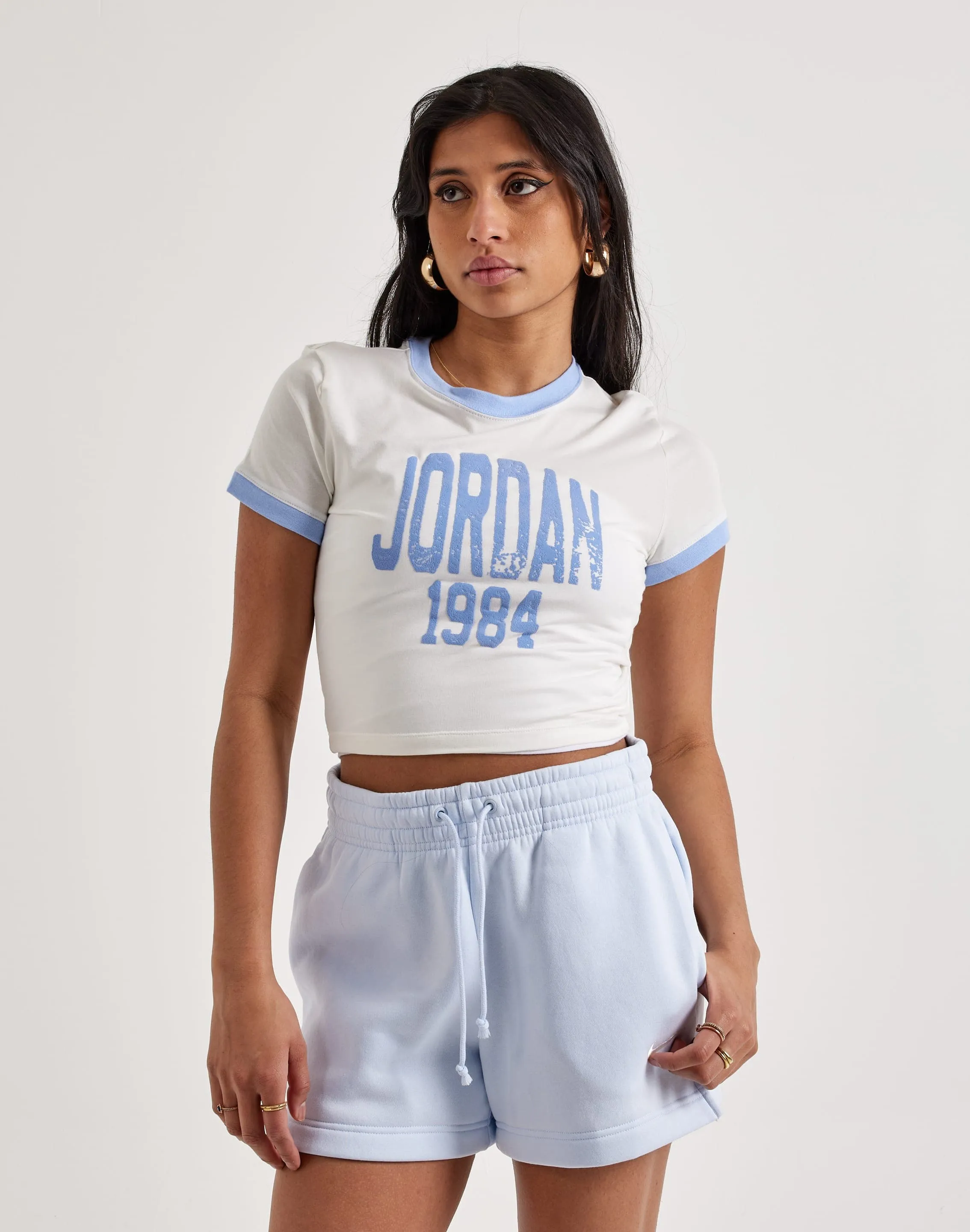 Jordan Cropped Graphic Tee Fashion bloggers' picks High - end fashion