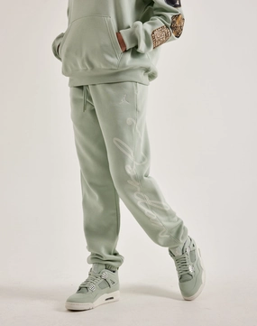 Jordan Brooklyn Fleece Pants Polyester - used fashion Leather - material fashion