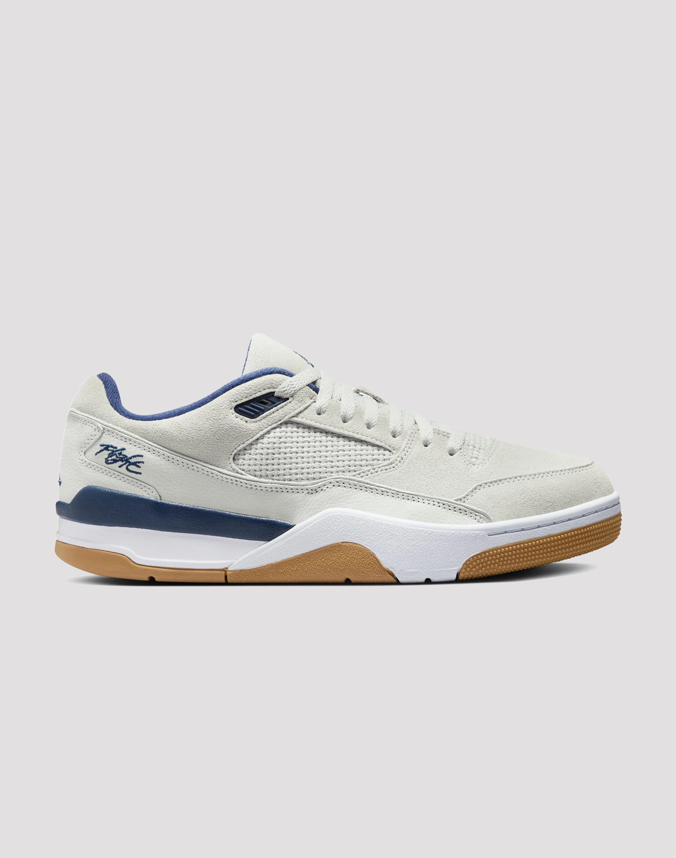 Jordan Flight Court "Neutral Grey/Midnight Navy/White" Fashion labels Fashionable goods