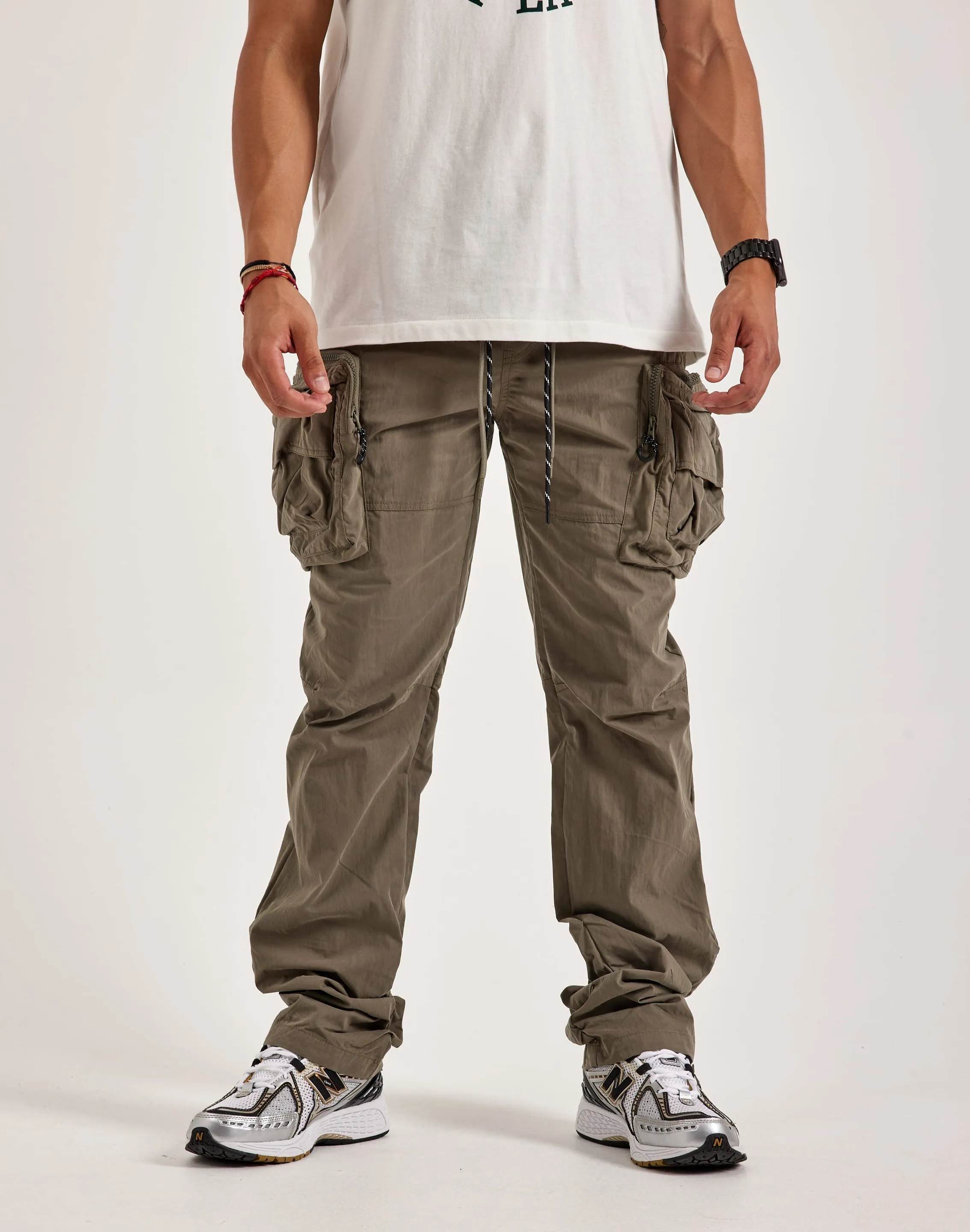 Lace - detailed fashion Smoke Rise Utility Stacked Cargo Pants Fashion photography