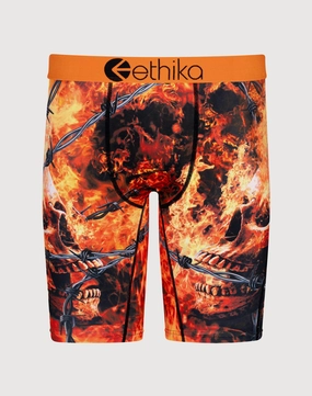 Lace - detailed fashion Ethika Fire Inside Boxer Briefs Suede - finished fashion
