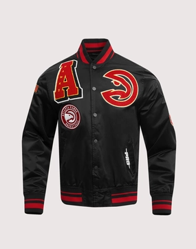 Lace - detailed fashion Pro Standard Atlanta Hawks Mashup Rib Satin Jacket Everyday wear