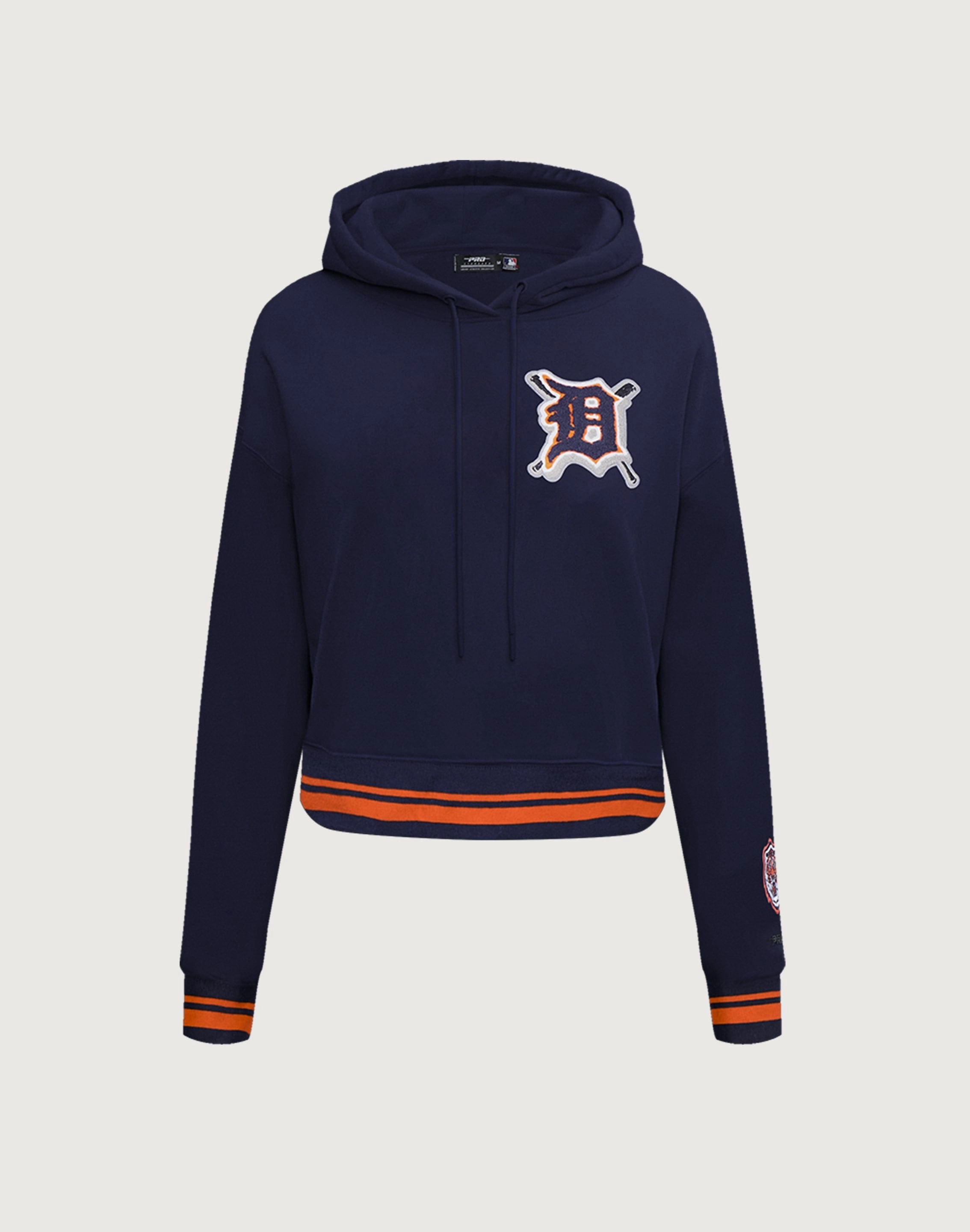 Lingerie and intimates Pro Standard Detroit Tigers Mashup Rib Cropped Hoodie Leather - material fashion