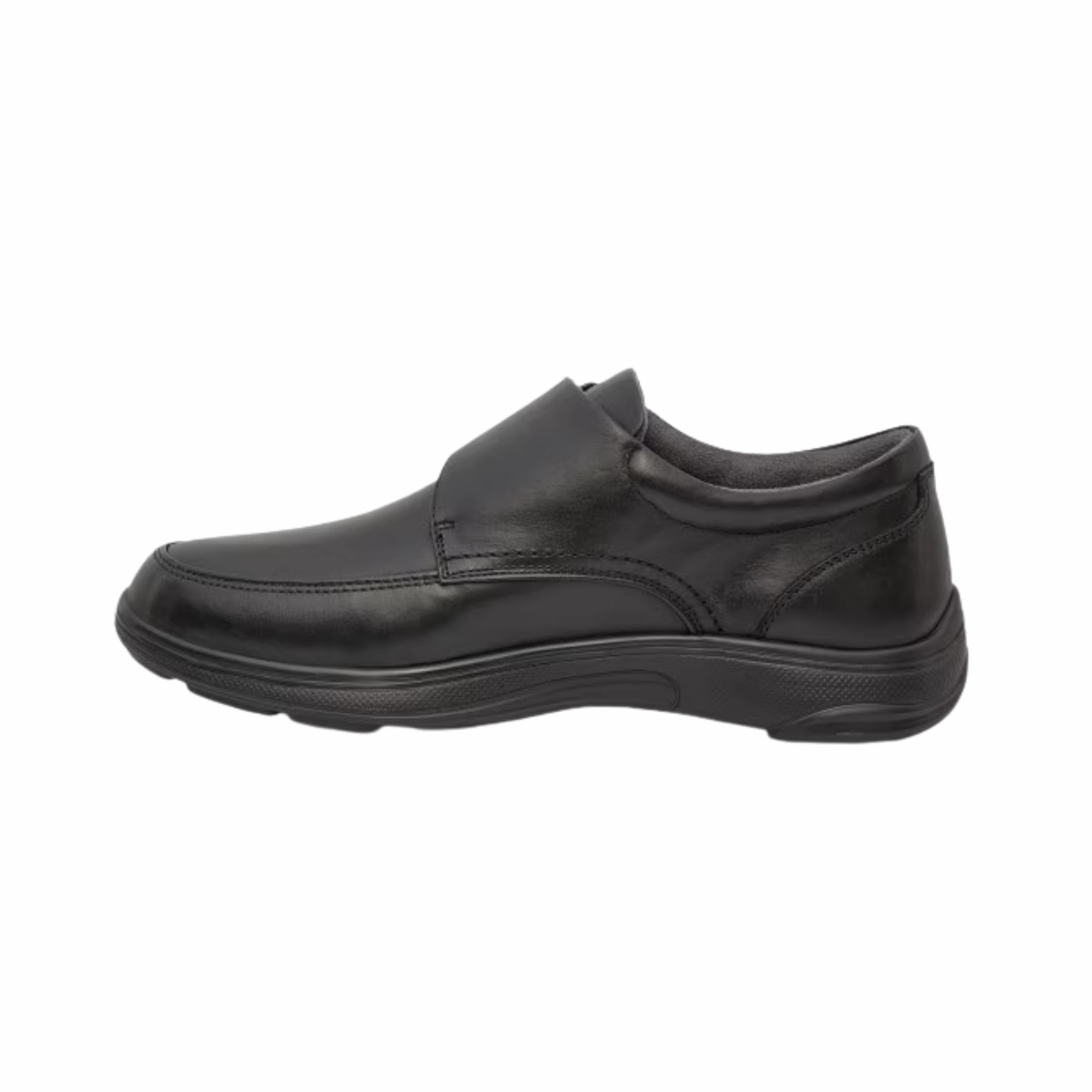 Men's #28 Casual Oxford - Black Velcro (Regular Width)