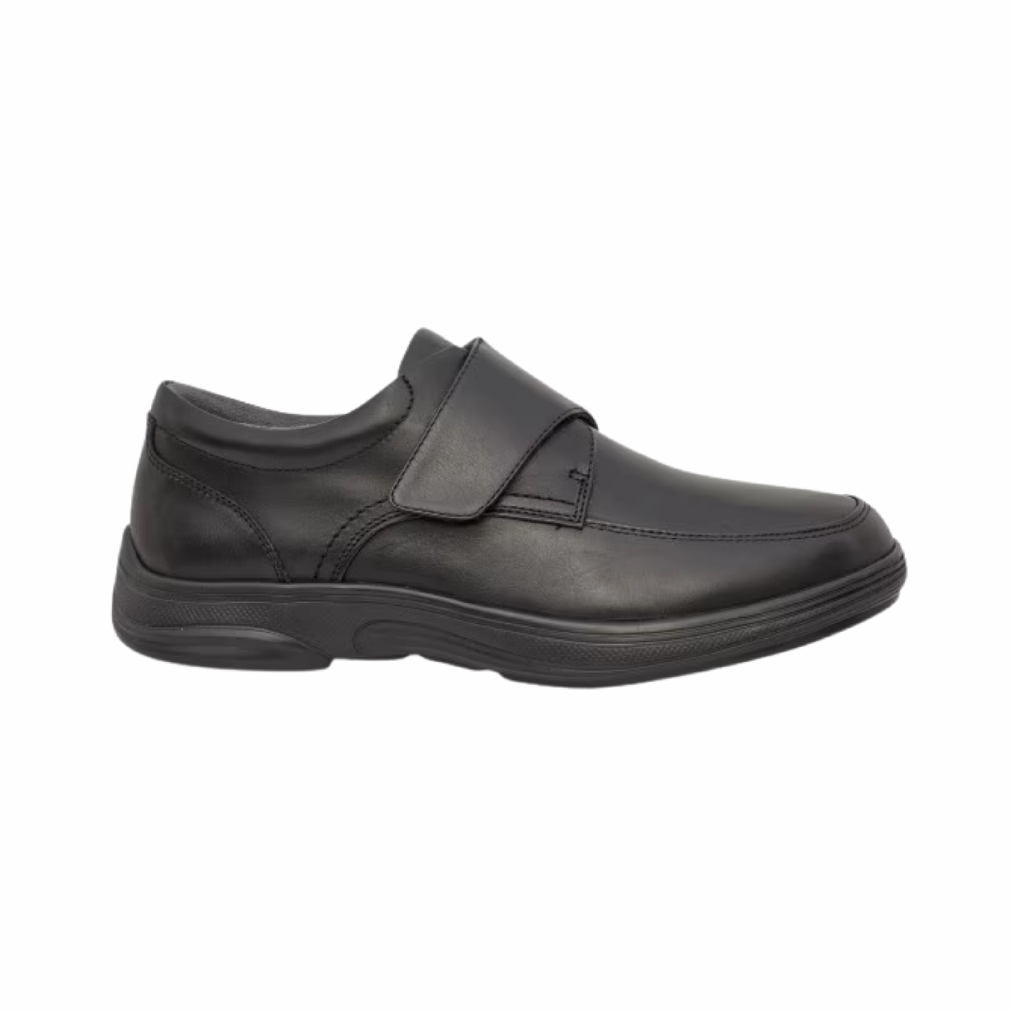 Men's #28 Casual Oxford - Black Velcro (Regular Width)