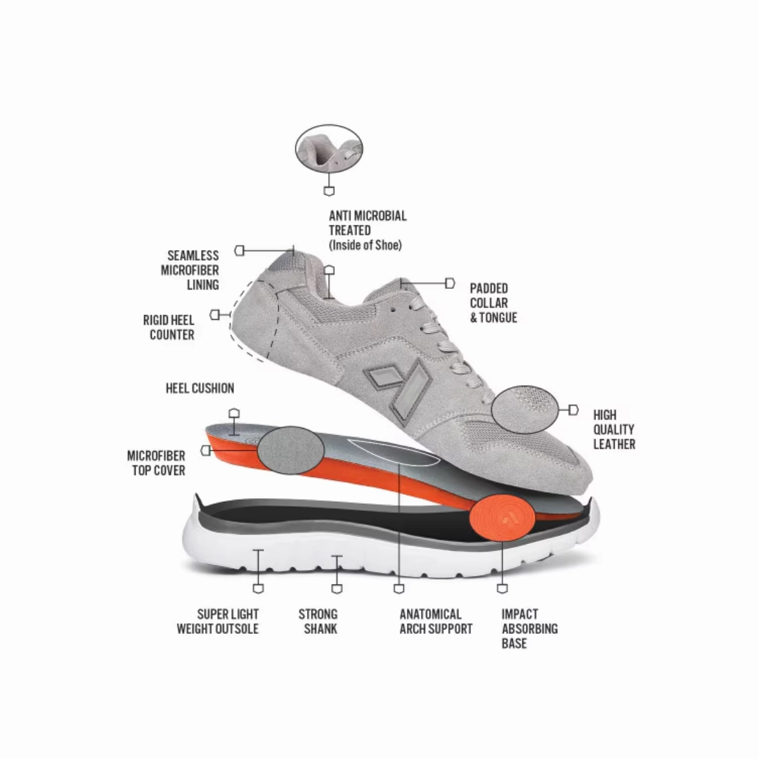 Men's #50 Sport Trainer - Grey (Extra-Wide Width)