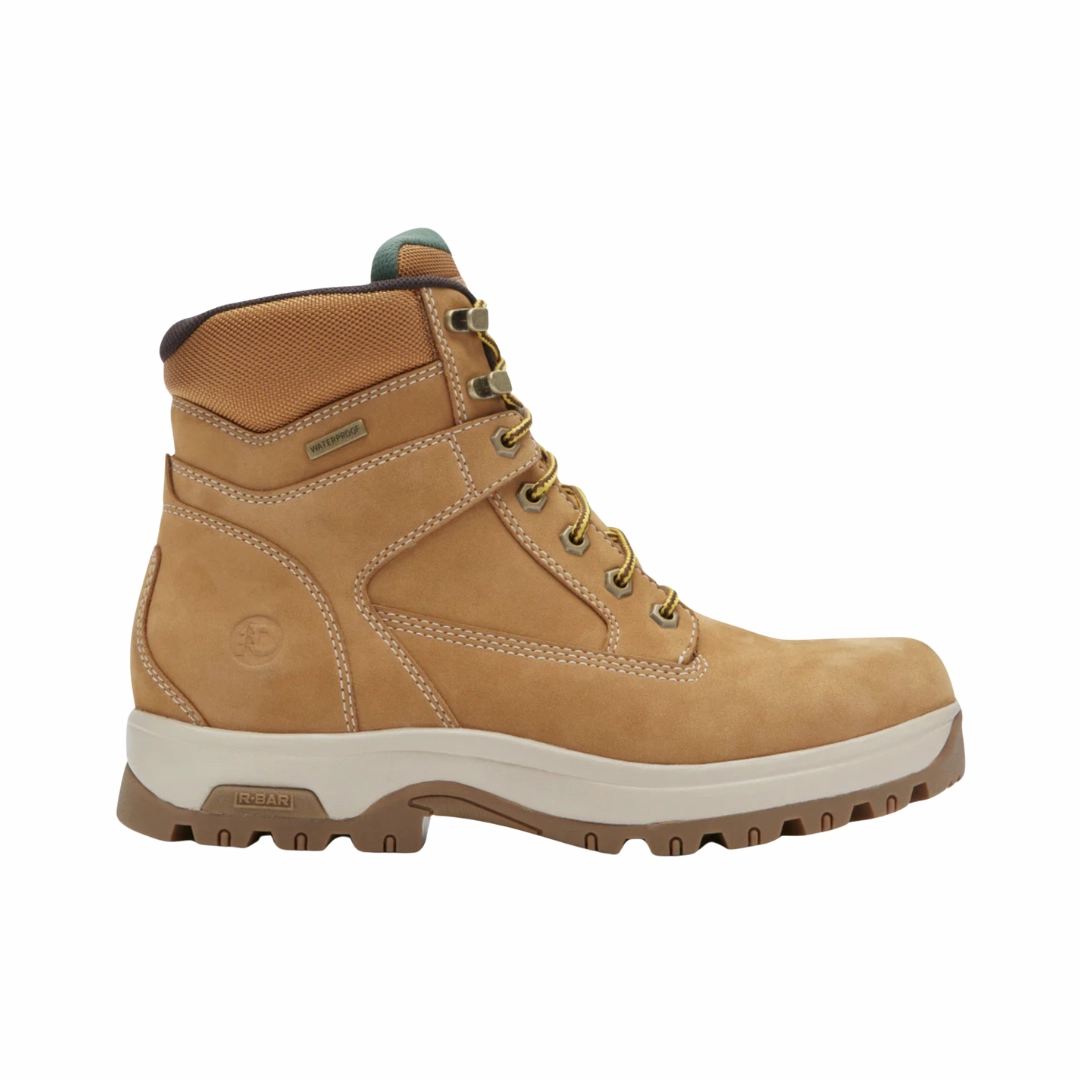 Men's 8000 Works 6" Waterproof (Plain Toe) Boot - Wheat Nubuck (6E Width)
