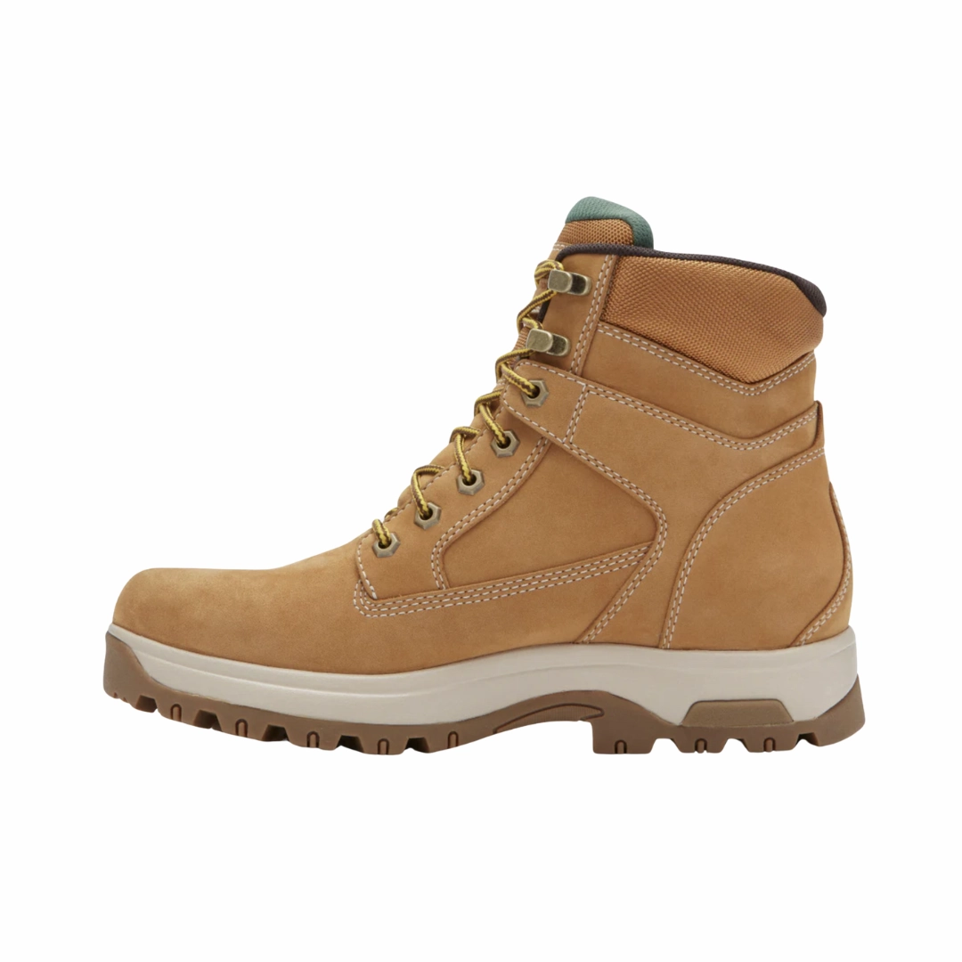 Men's 8000 Works 6" Waterproof (Plain Toe) Boot - Wheat Nubuck (6E Width)