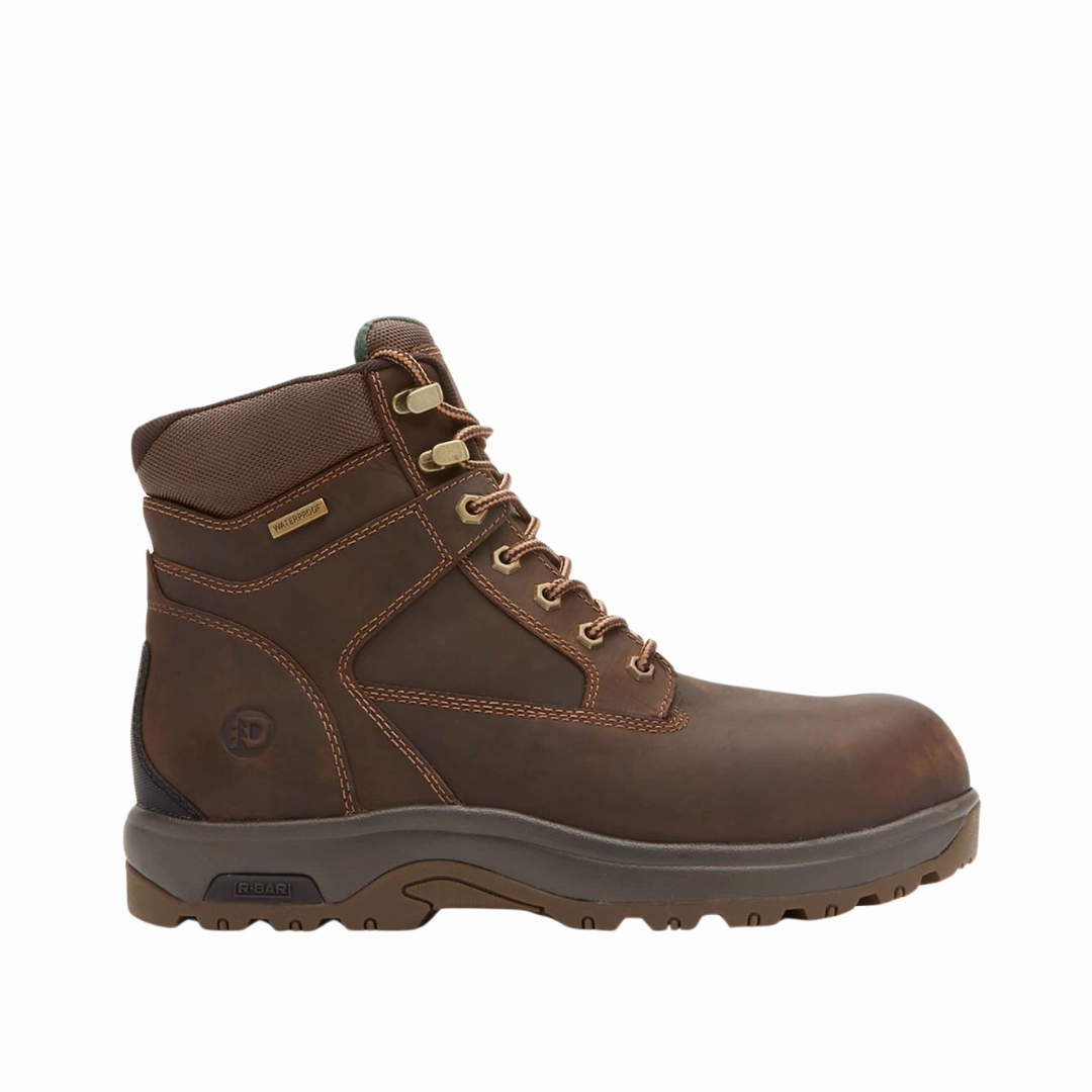 Men's 8000 Works 8" (Plain Toe) Boot - Brown (D Width)