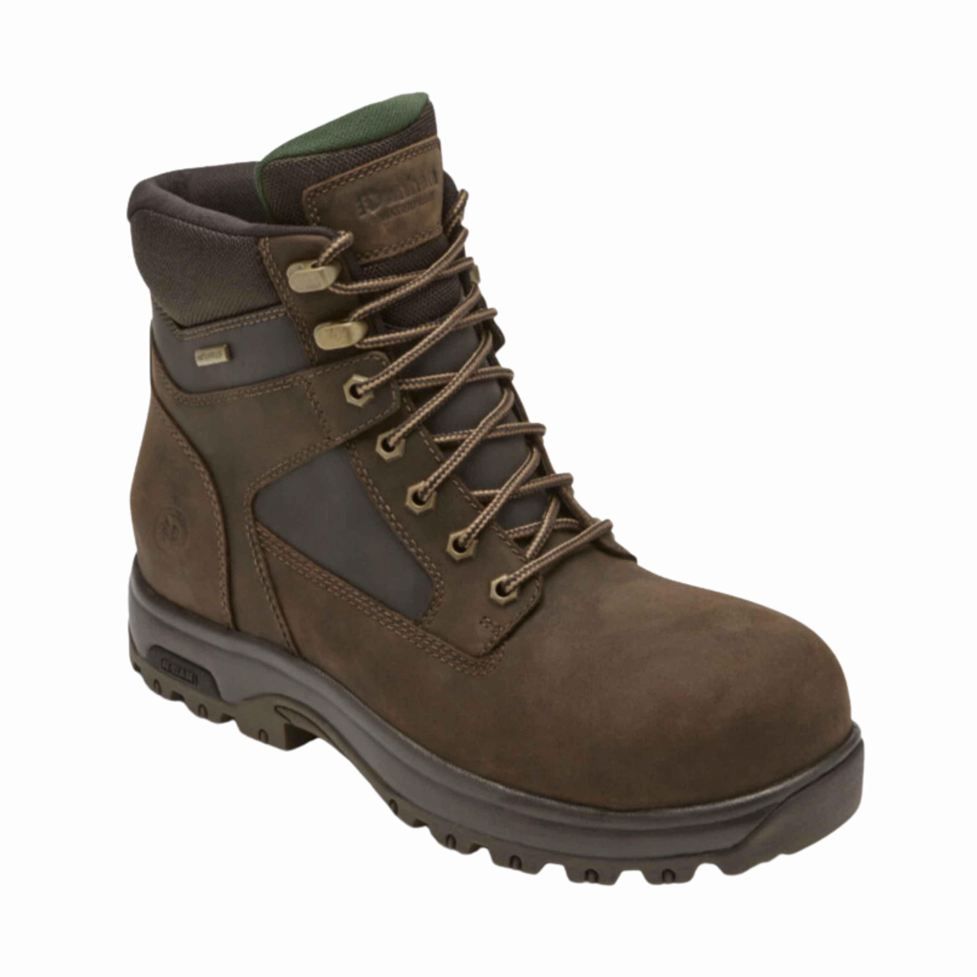 Men's 8000 Works Waterproof Safety Boot (Plain Toe) - Brown (6E Width)