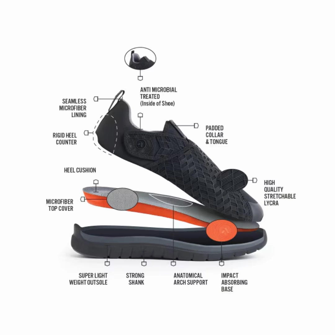 Men's #84 Sport Double Depth Stretch - Black (Extra-Wide Width)