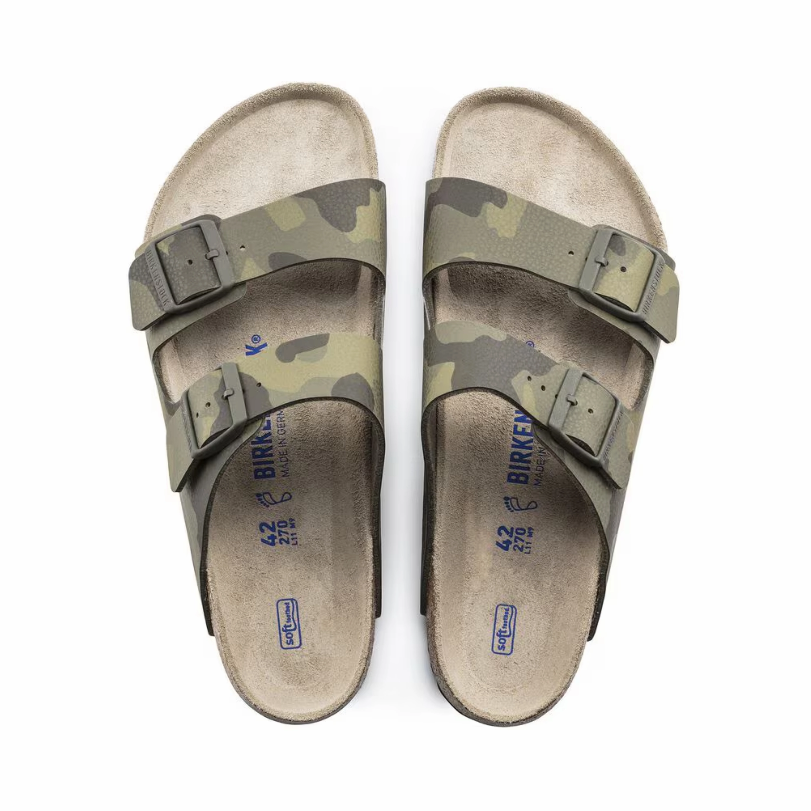 Men's Arizona Soft Footbed (Birko-Flor) - Desert Soil Camo Green