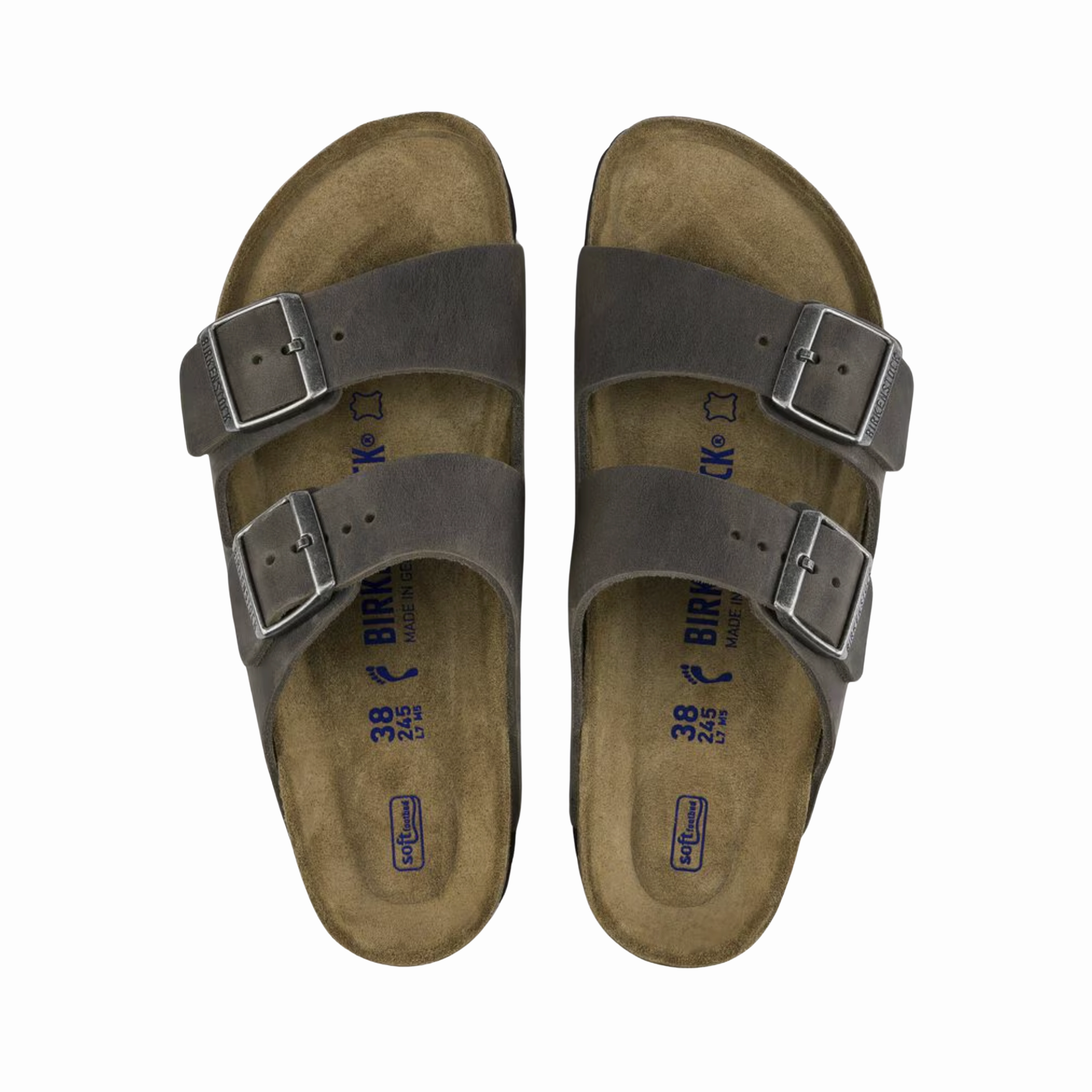 Men's Arizona Soft Footbed (Oiled Leather) - Iron