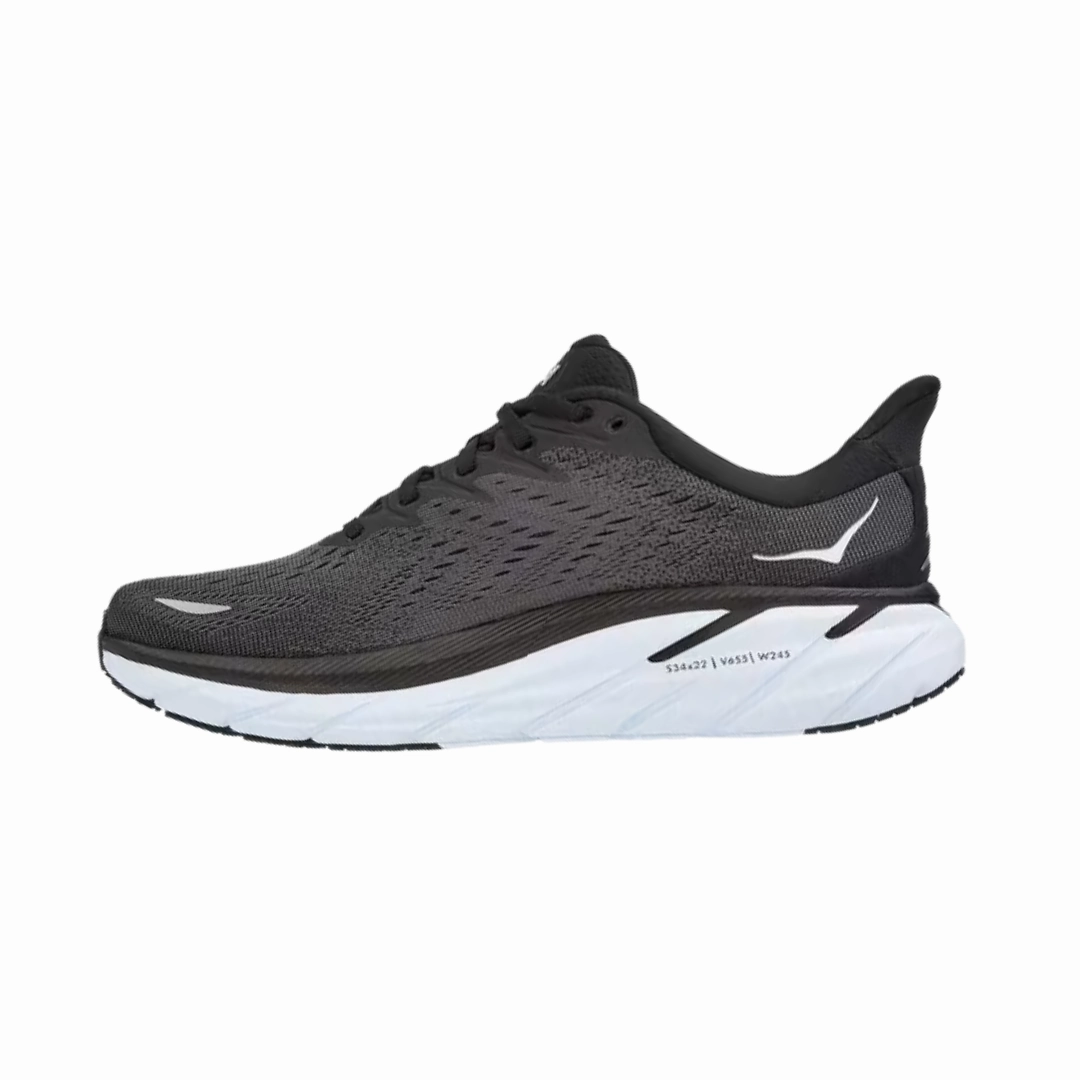 Men's Clifton 8 - Black/White (D Width)