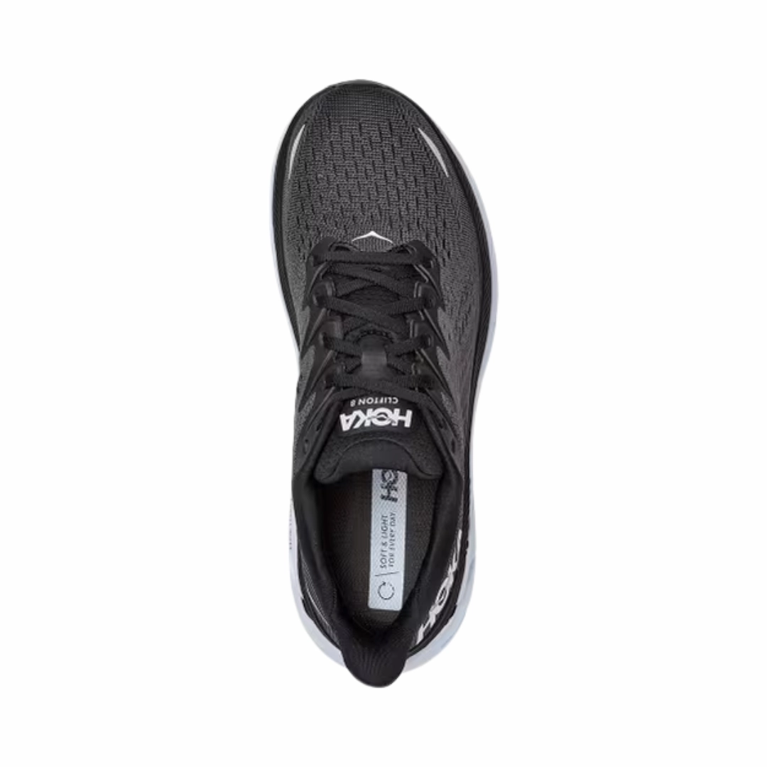 Men's Clifton 8 - Black/White (D Width)
