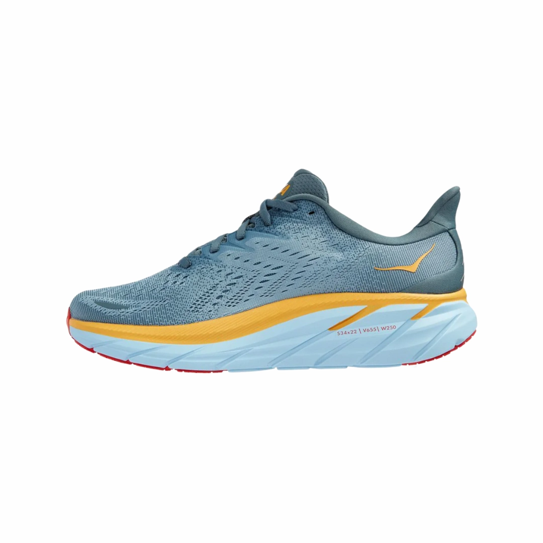 Men's Clifton 8 - Goblin Blue/Mountain Spring (2E Width)