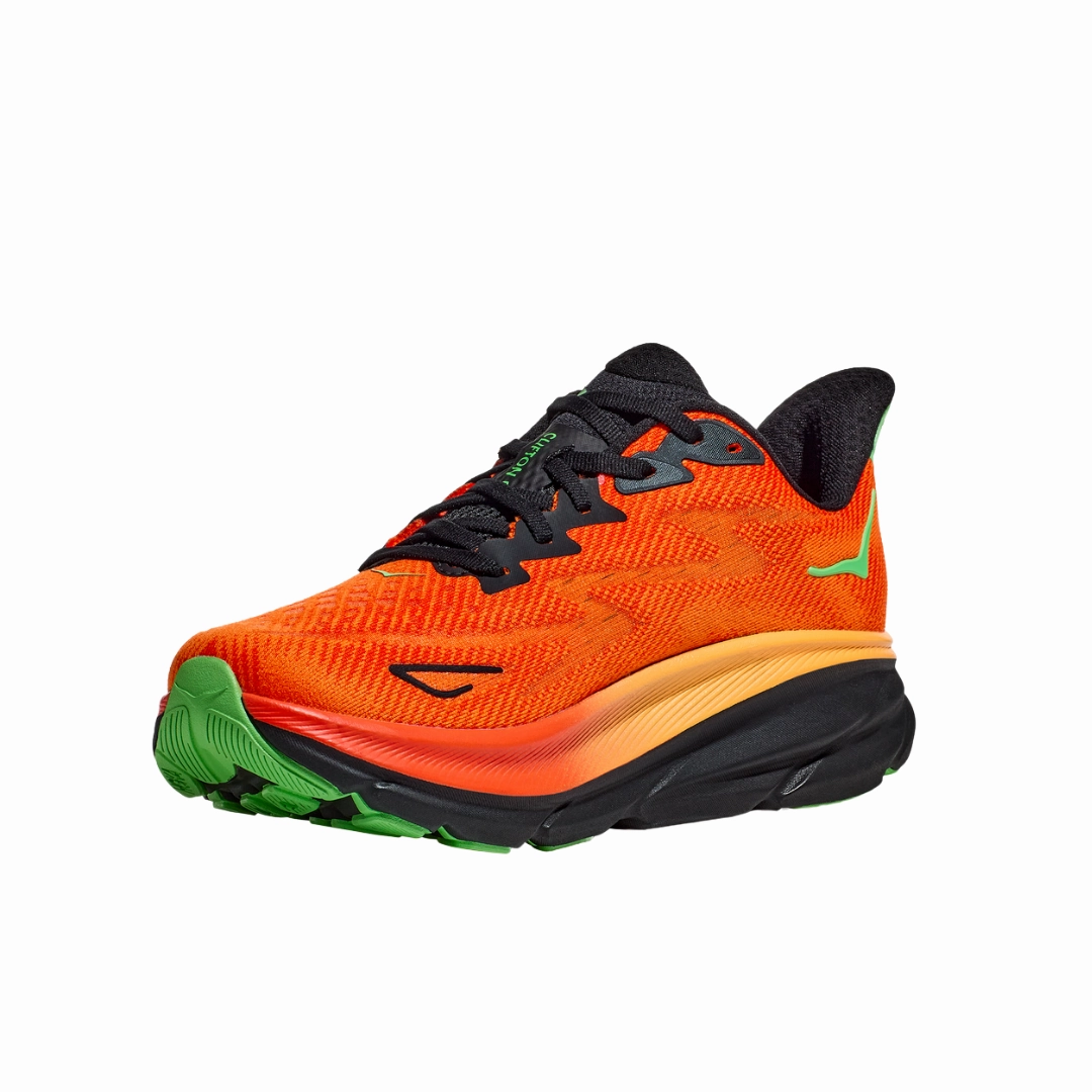 Men's Clifton 9 - Flame/Vibrant Orange (D Width)
