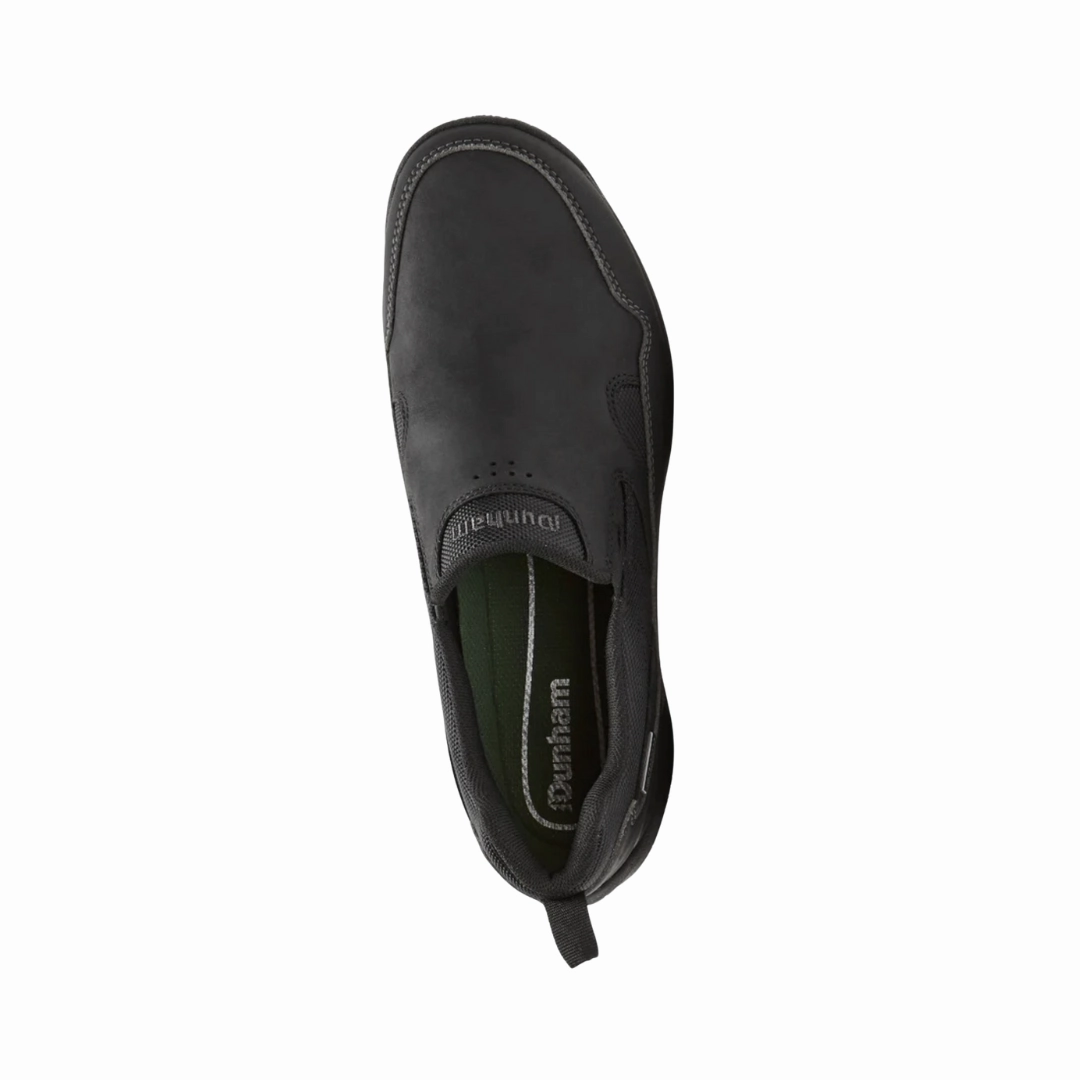 Men's Cloud Plus Waterproof Slip-On - Black Leather (D Width)