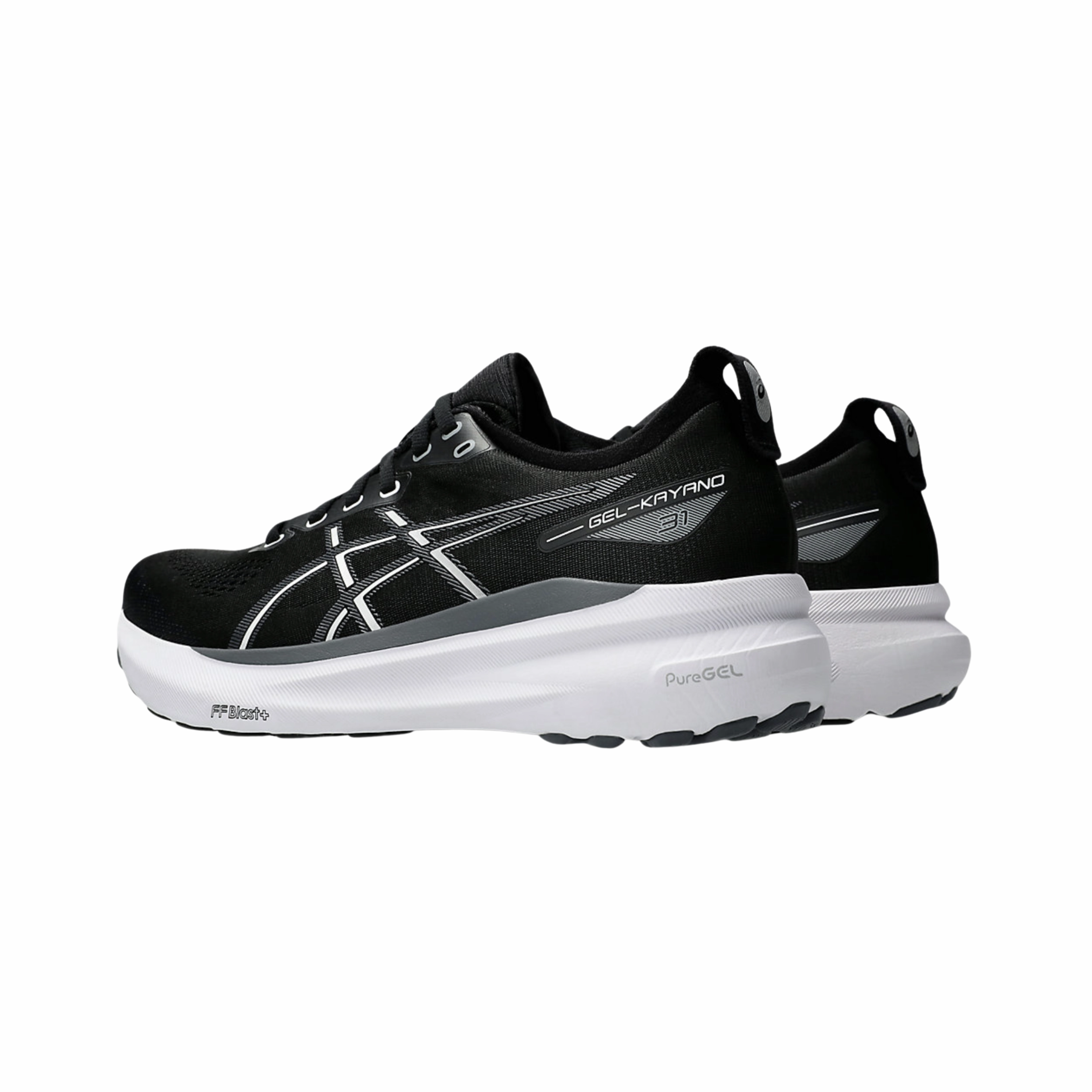 Men's Gel-Kayano 31 - Black/White (D Width)