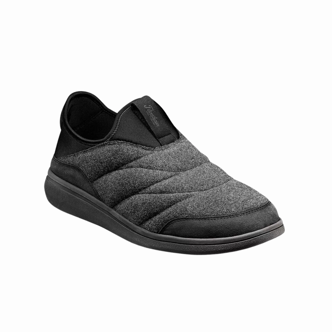 Men's Java Wool Moc Slip-On - Charcoal (Regular Width)