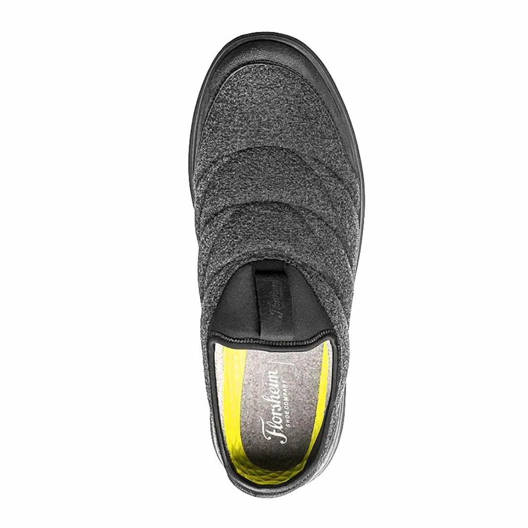 Men's Java Wool Moc Slip-On - Charcoal (Regular Width)