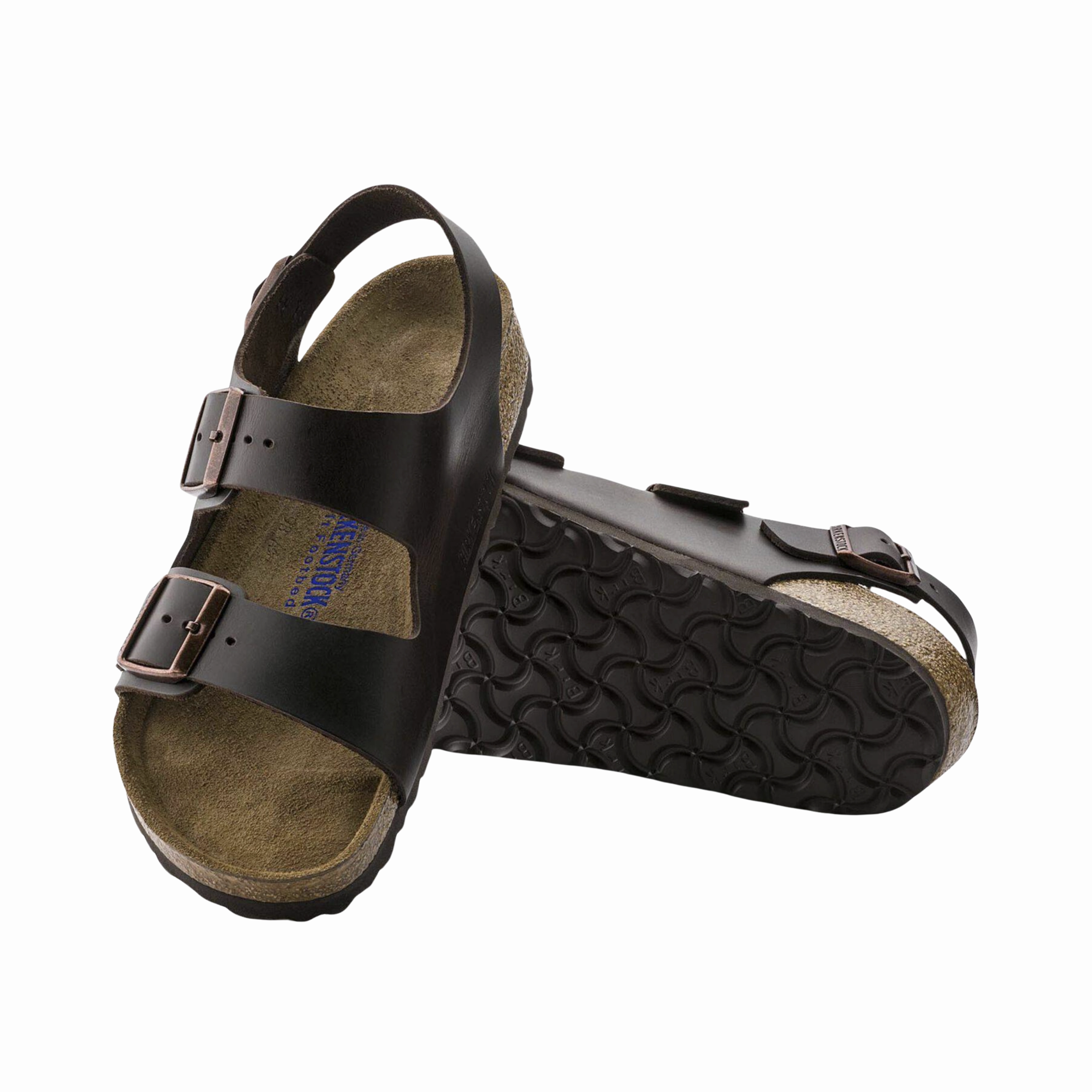 Men's Milano Soft Footbed (Smooth Leather) - Amalfi Testa Di Moro Brown
