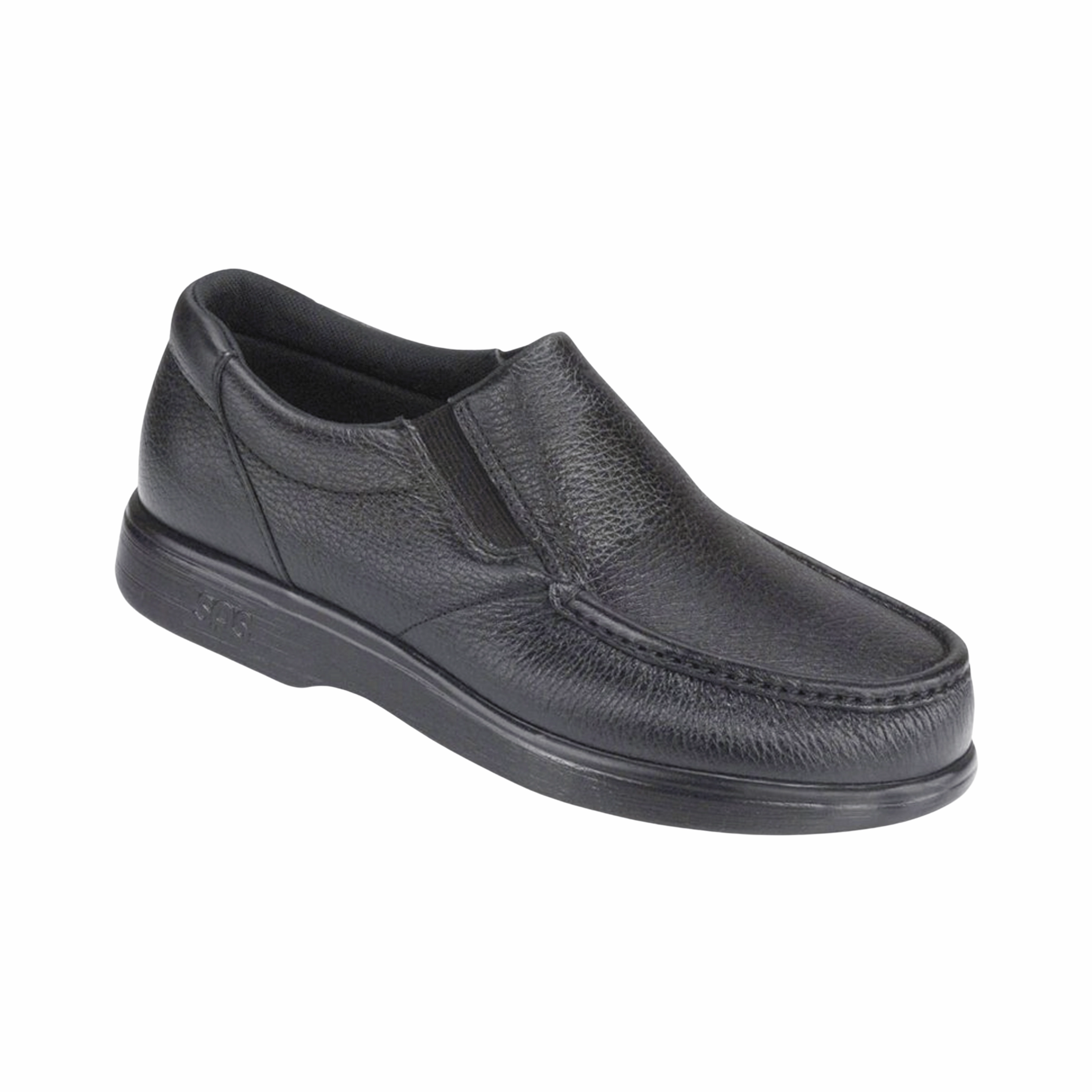 Men's Side Gore Slip-On Loafer - Black (Regular Width)
