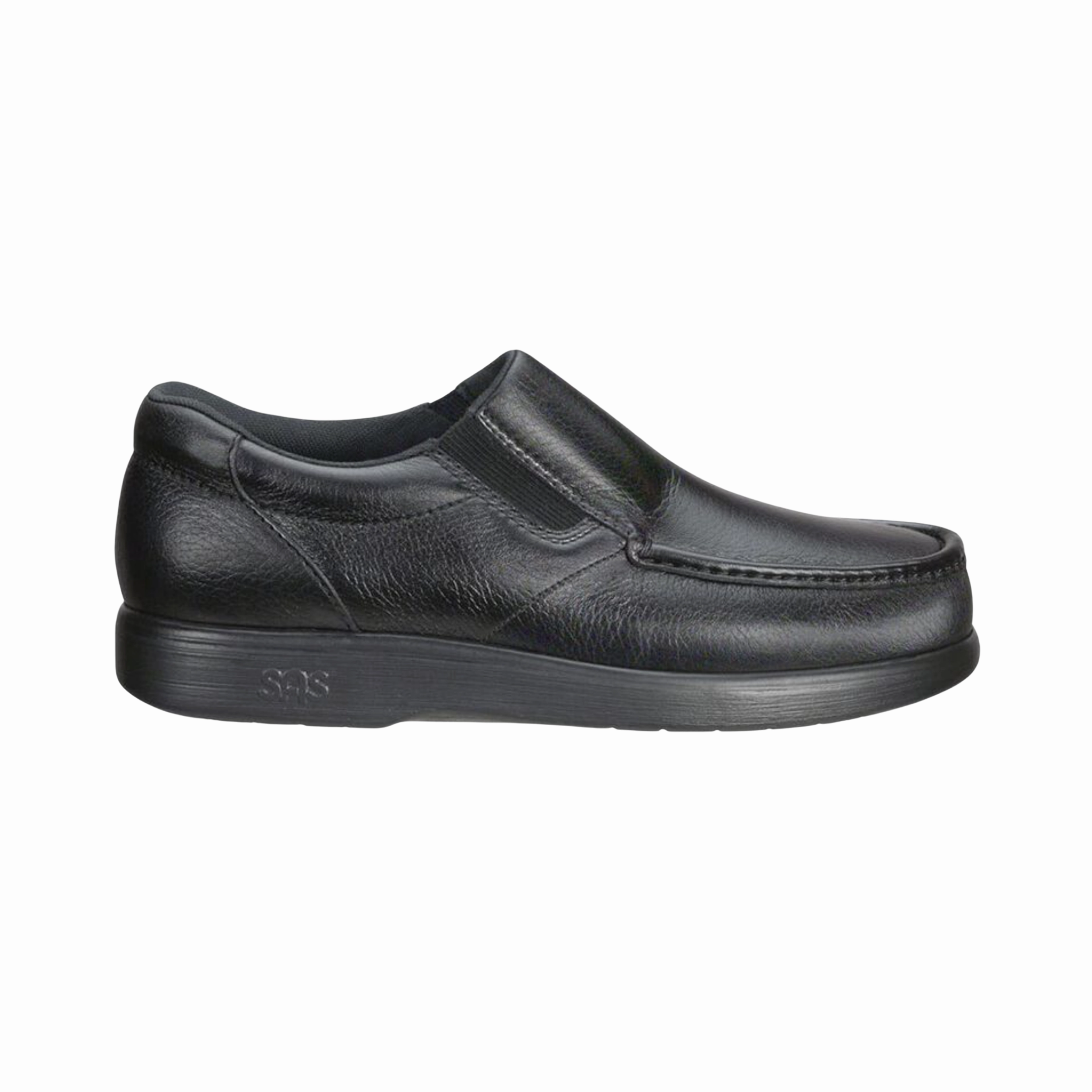 Men's Side Gore Slip-On Loafer - Black (Regular Width)
