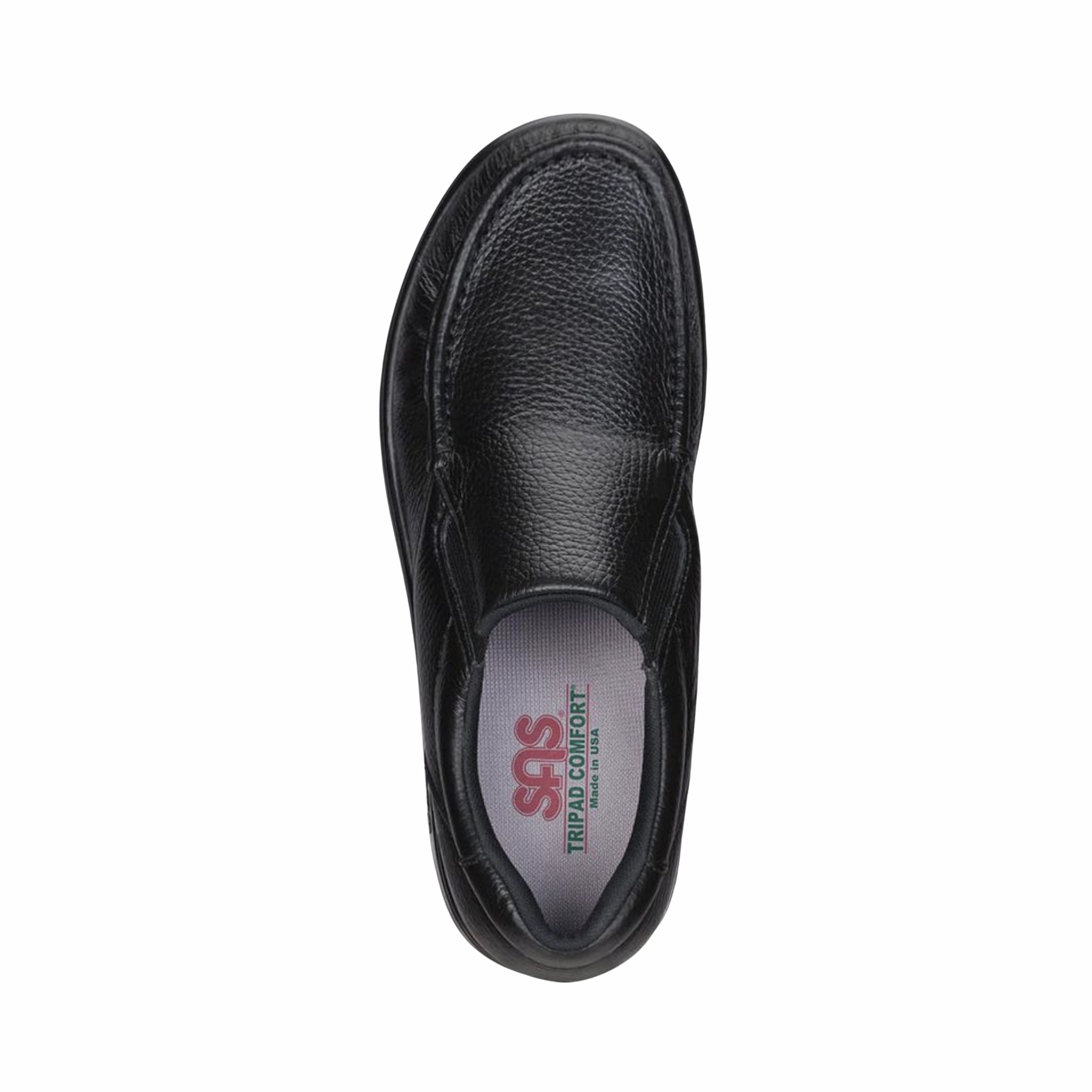 Men's Side Gore Slip-On Loafer - Black (Regular Width)