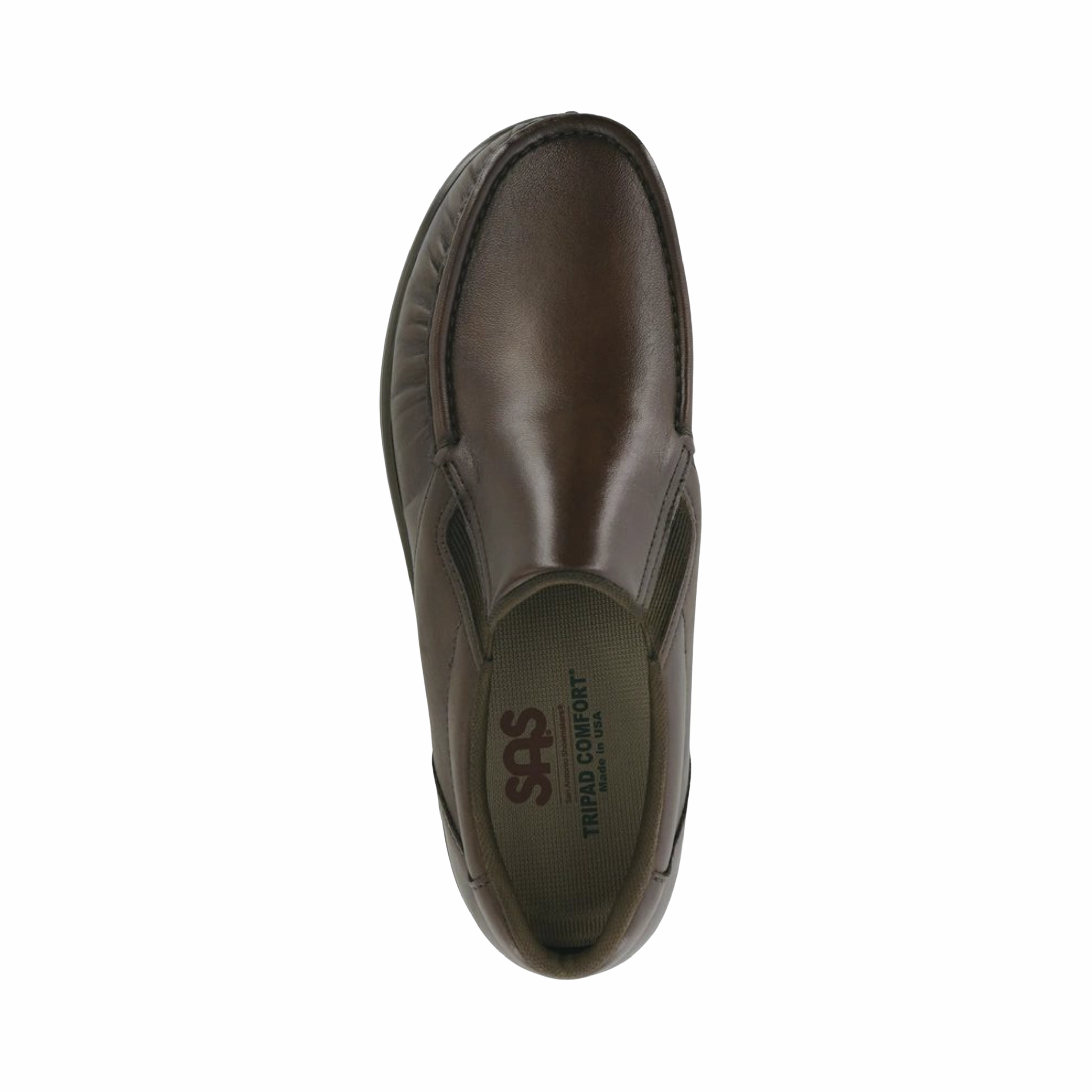 Men's Side Gore Slip-On Loafer - Brown (Regular Width)