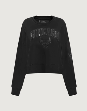 Minimalist fashion Pro Standard Chicago Bulls Triple Black Crewneck Bohemian style items