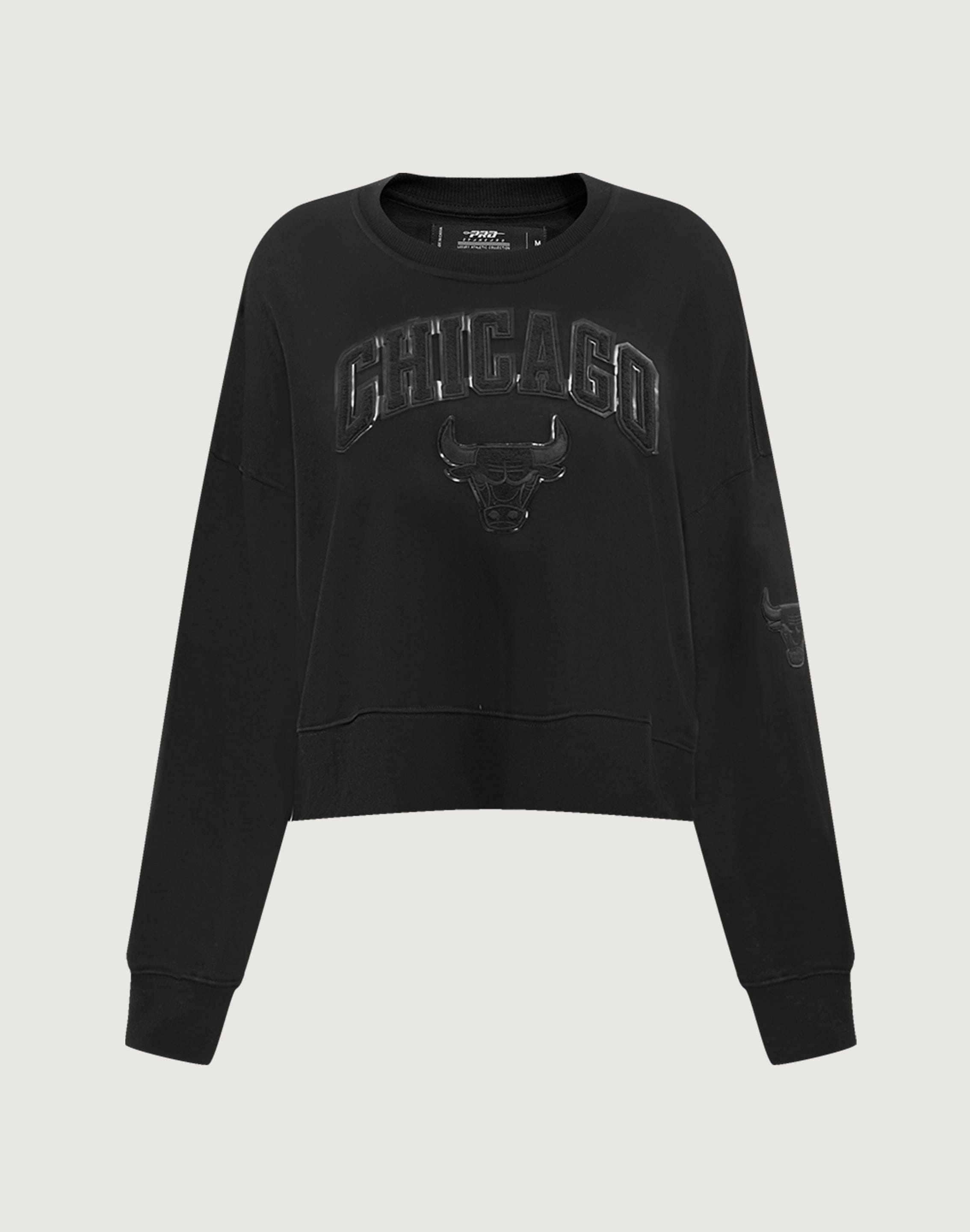 Minimalist fashion Pro Standard Chicago Bulls Triple Black Crewneck Bohemian style items