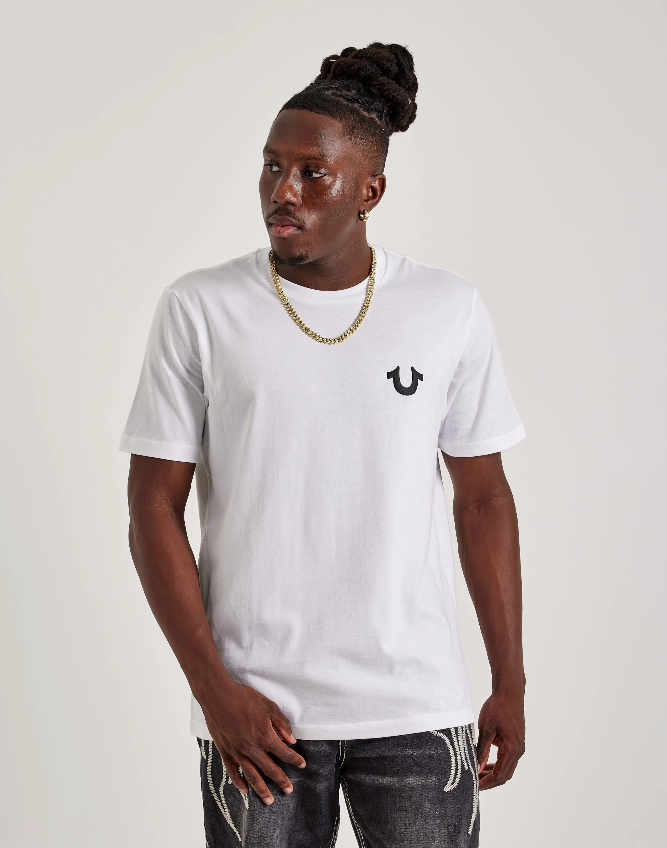 Minimalist fashion True Religion Buddha Logo Seal Tee Clearance fashion