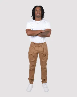 Nautical - themed fashion Grindhouse Twill Front Cargo Zip Pants Upcycled fashion