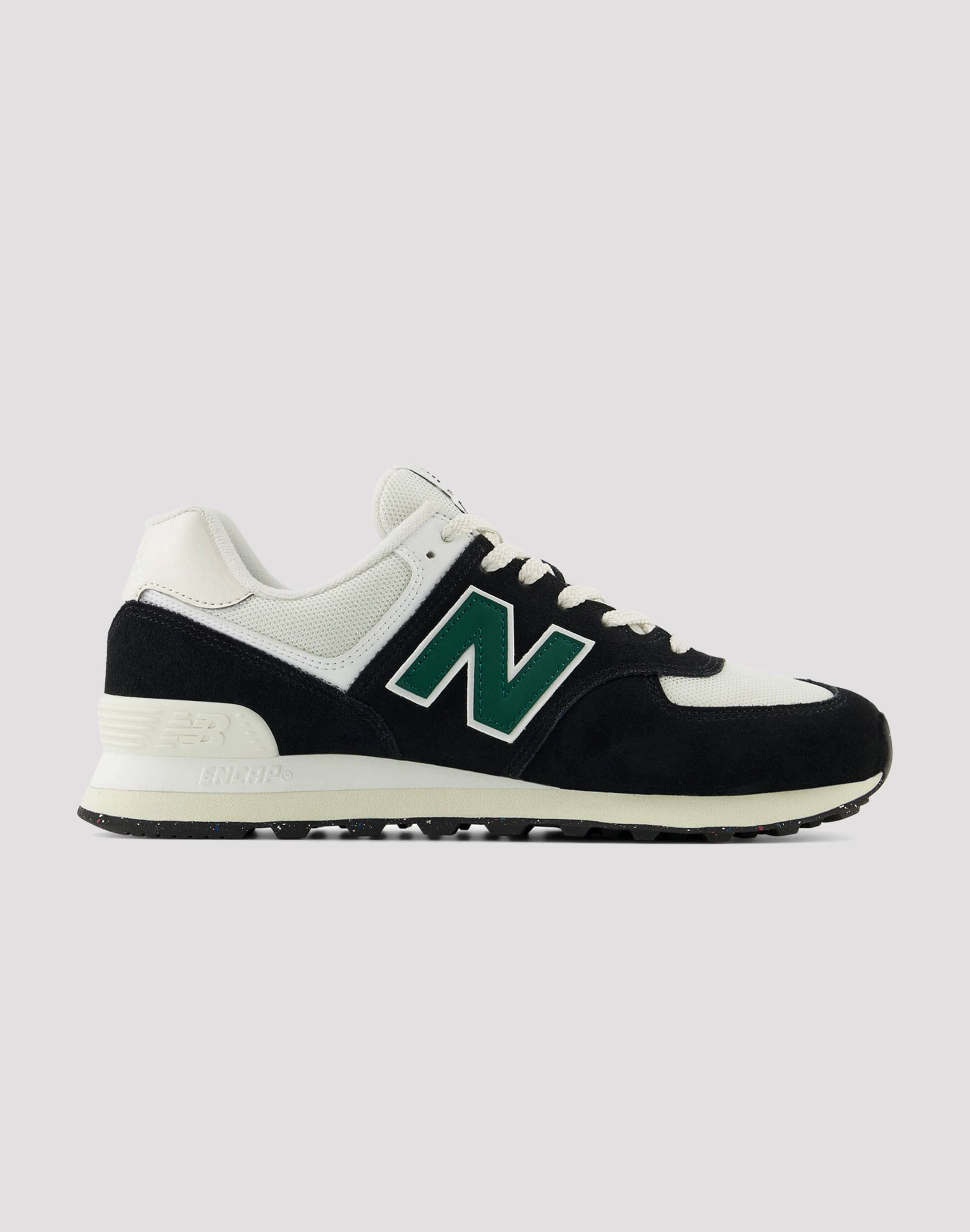 New Balance 574 "Black/White/Green" Wardrobe staples Lingerie and intimates