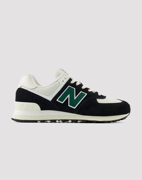 New Balance 574 "Black/White/Green" Wardrobe staples Lingerie and intimates