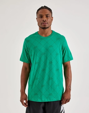 Nike Allover Print Club Tee Designer fashion items Recycled fashion materials